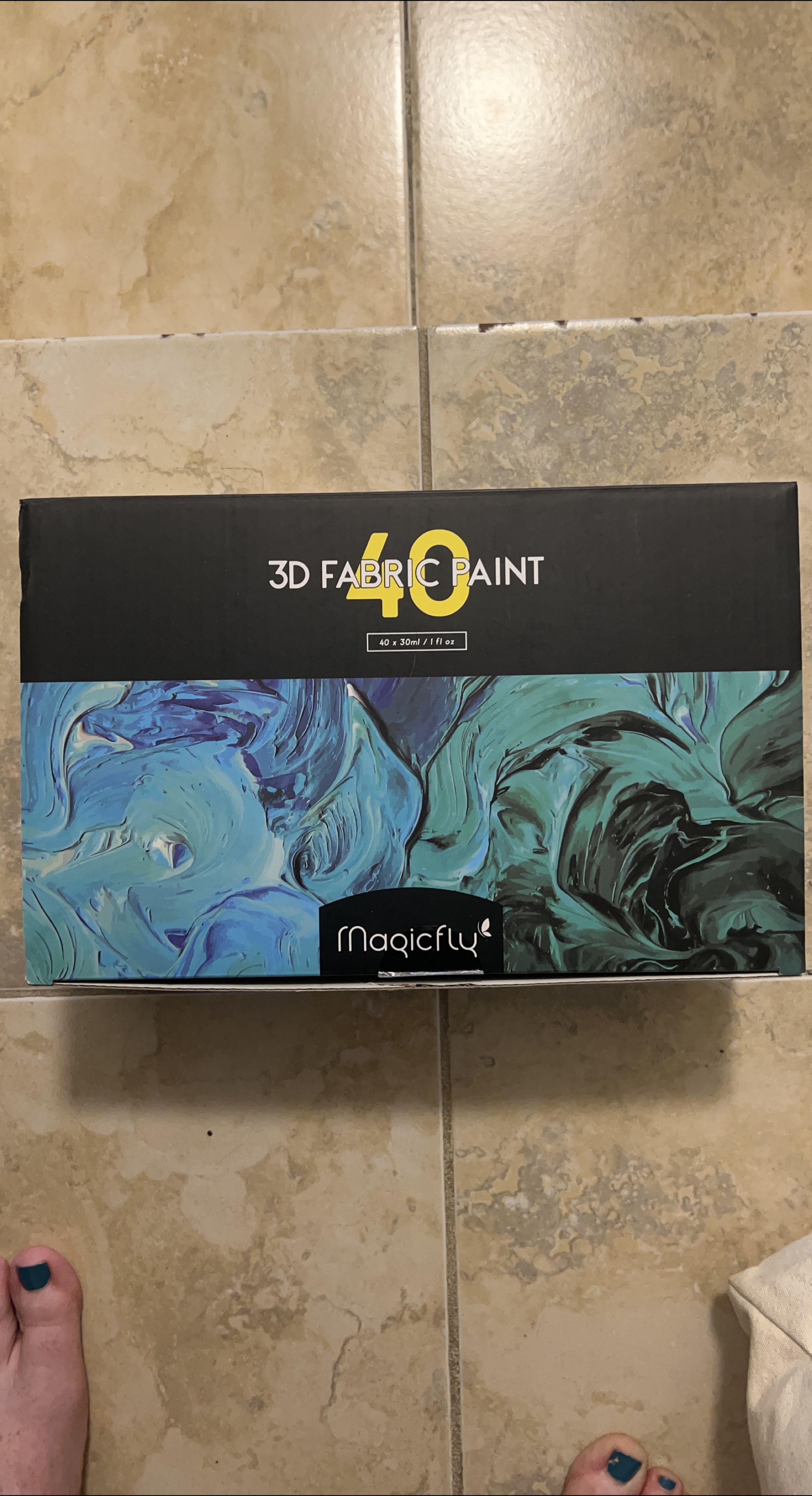 Magicfly 3D Fabric Paint Set, 40 Colors