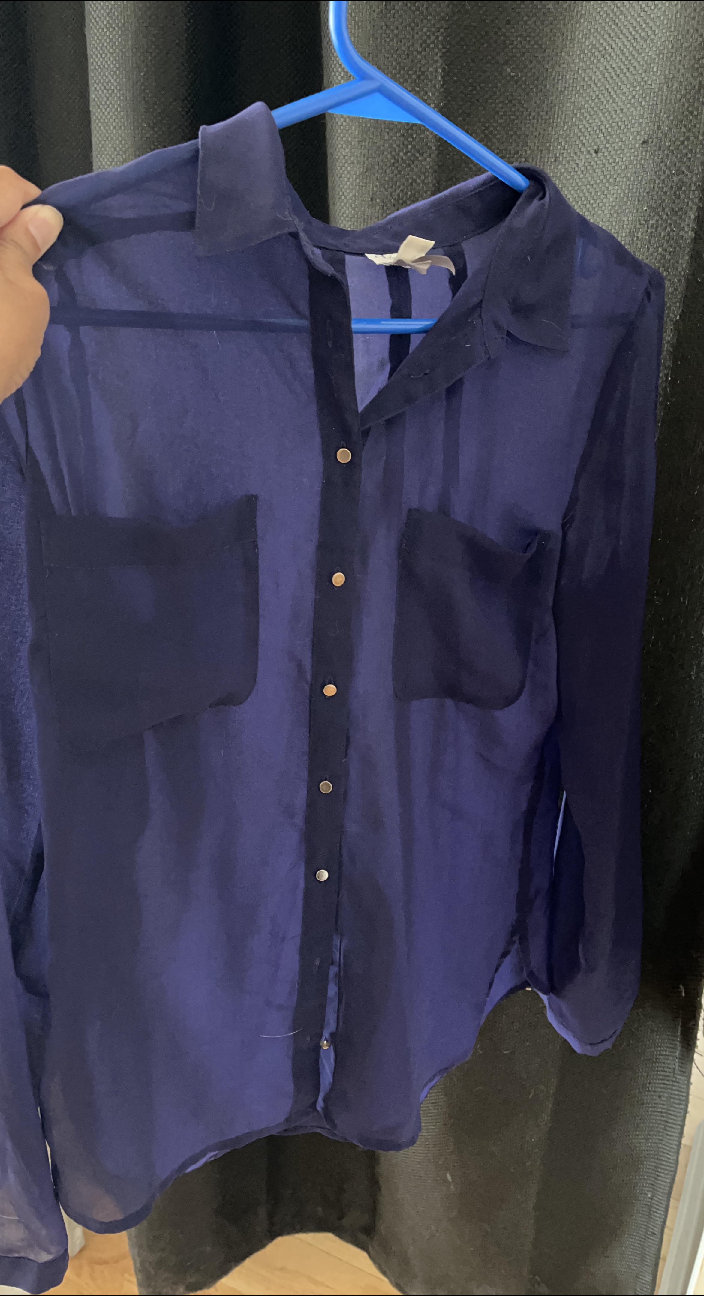 Dynamite Blouse - Size XS dark purple thumbnail