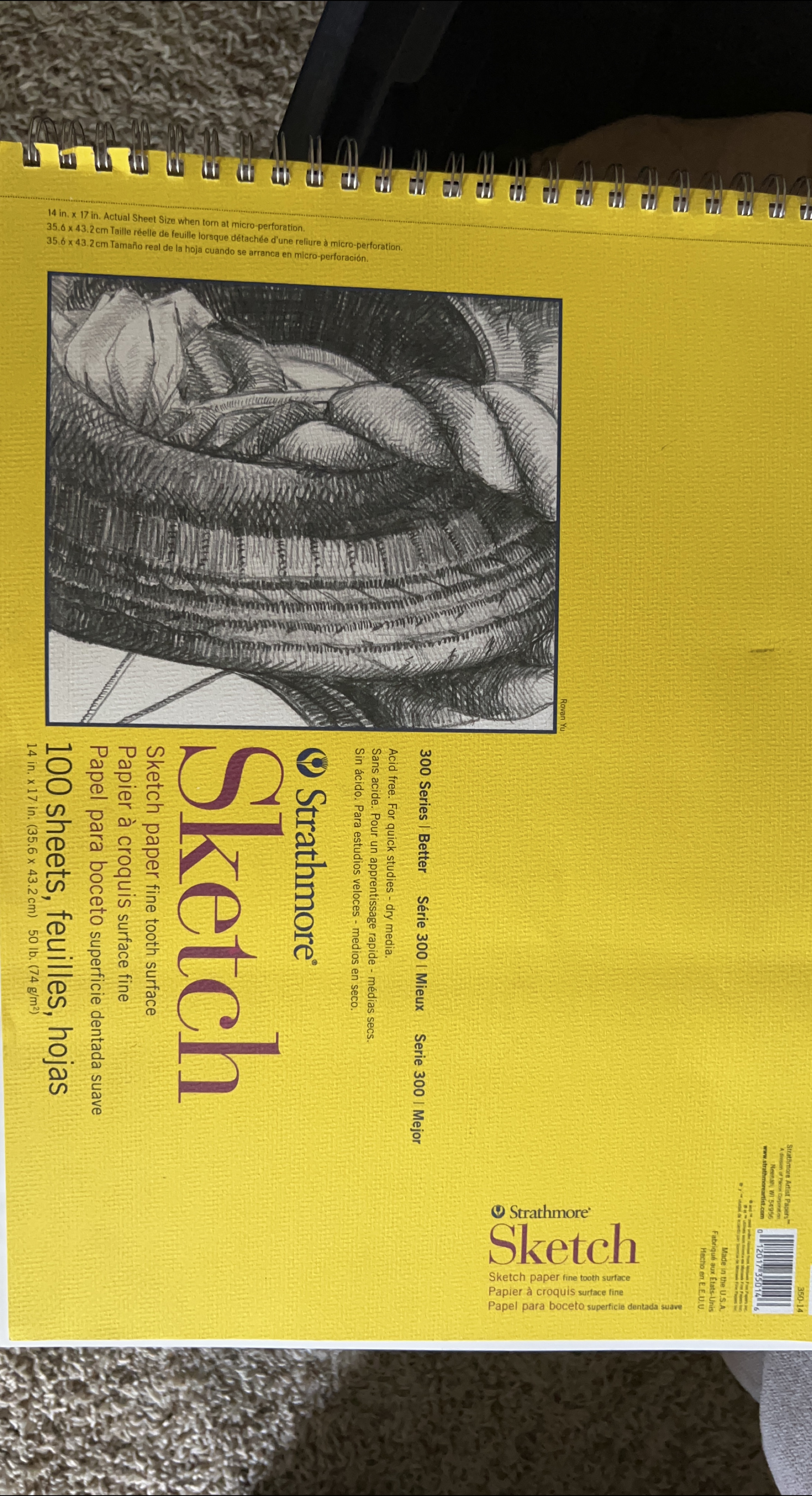 Strathmore Sketch Pad 14" x 17"