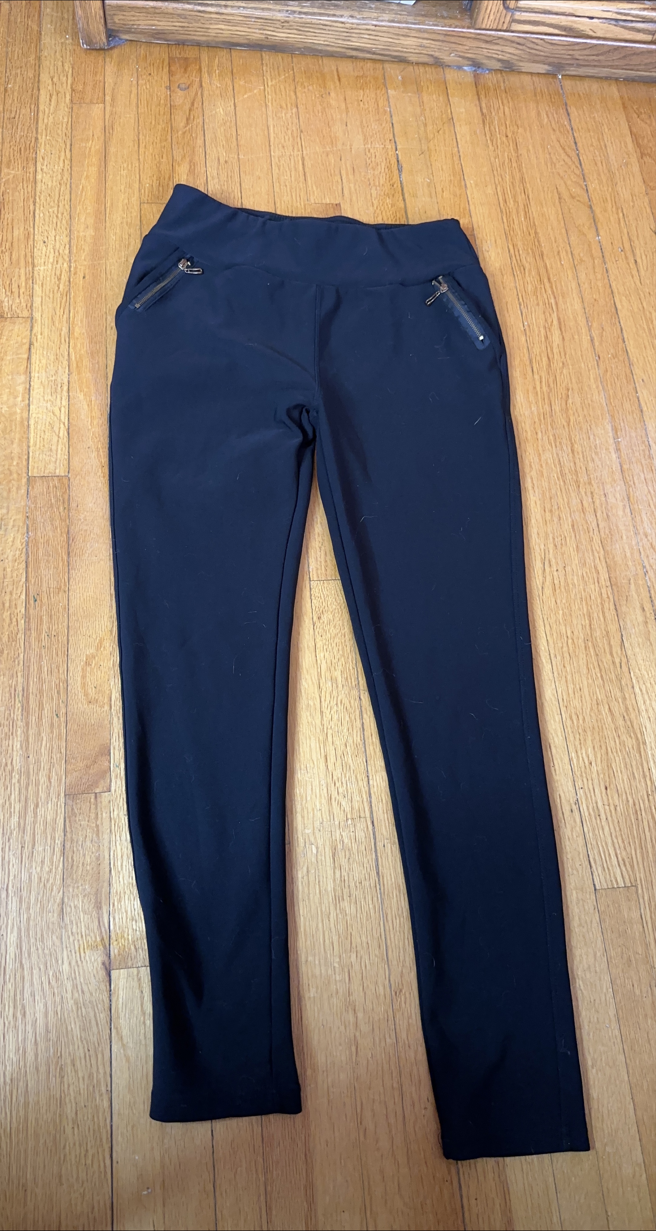 Shosho Black Zipper Pocket Pants - Size S thumbnail