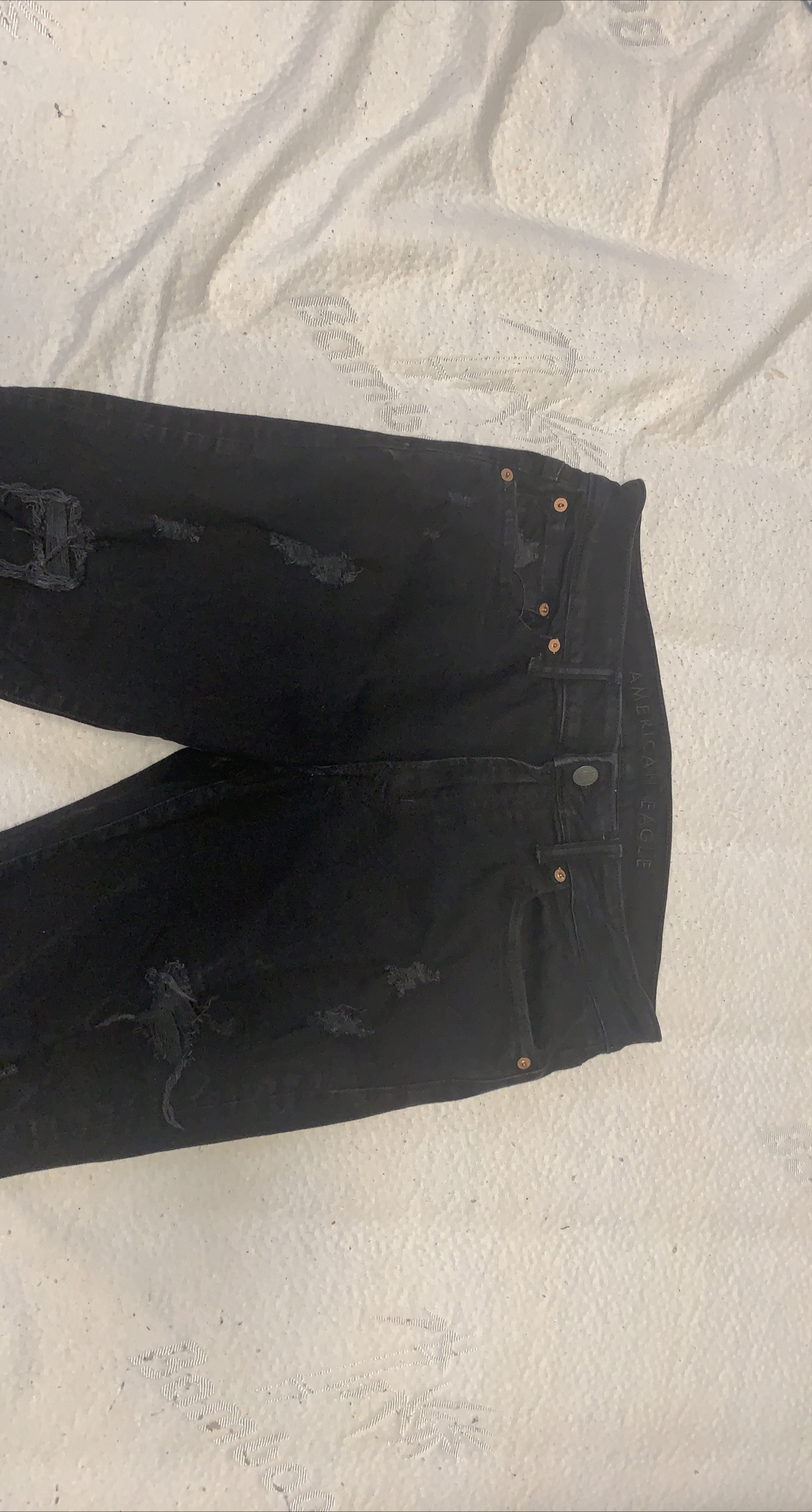 American Eagle Black Ripped Jeans 32x34