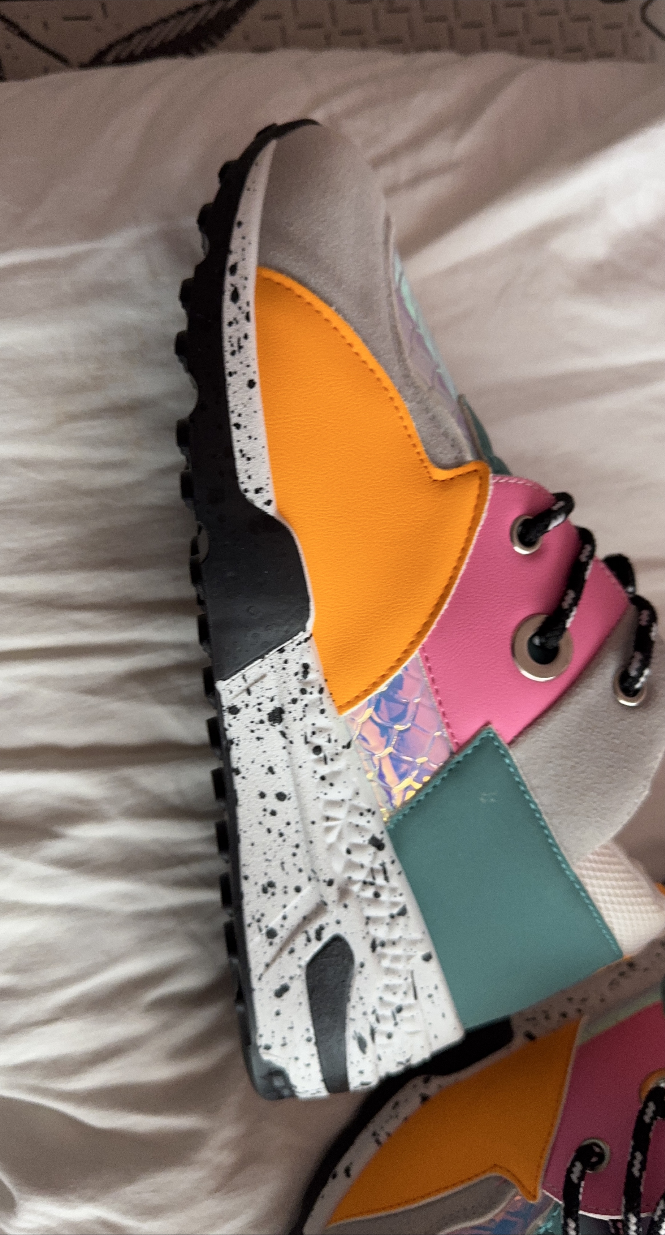 Steve Madden Multi-Color Platform Sneakers thumbnail