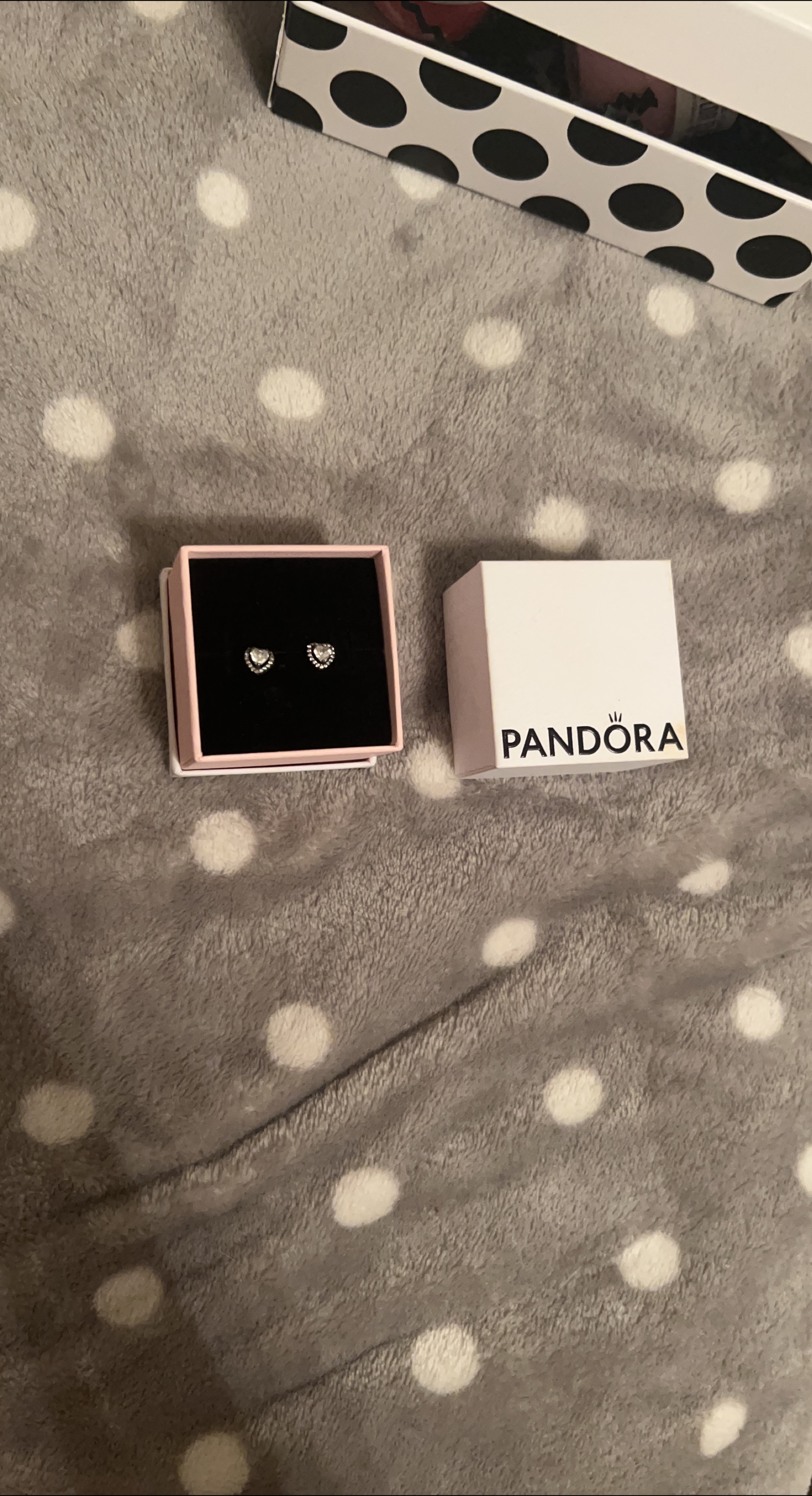 Pandora Heart Stud Earrings with Box thumbnail