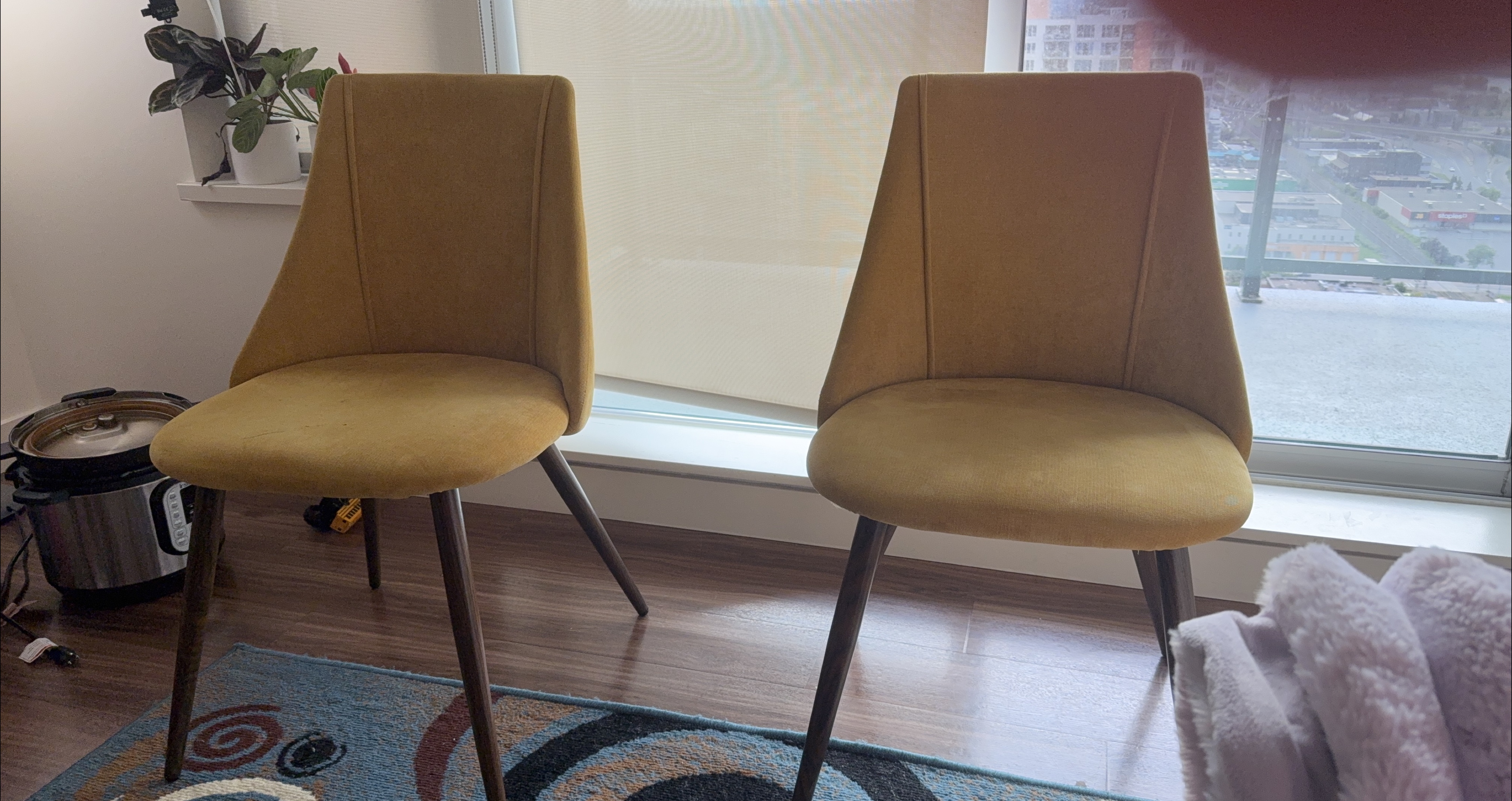 Mustard Yellow Dining Chairs - Set of 2