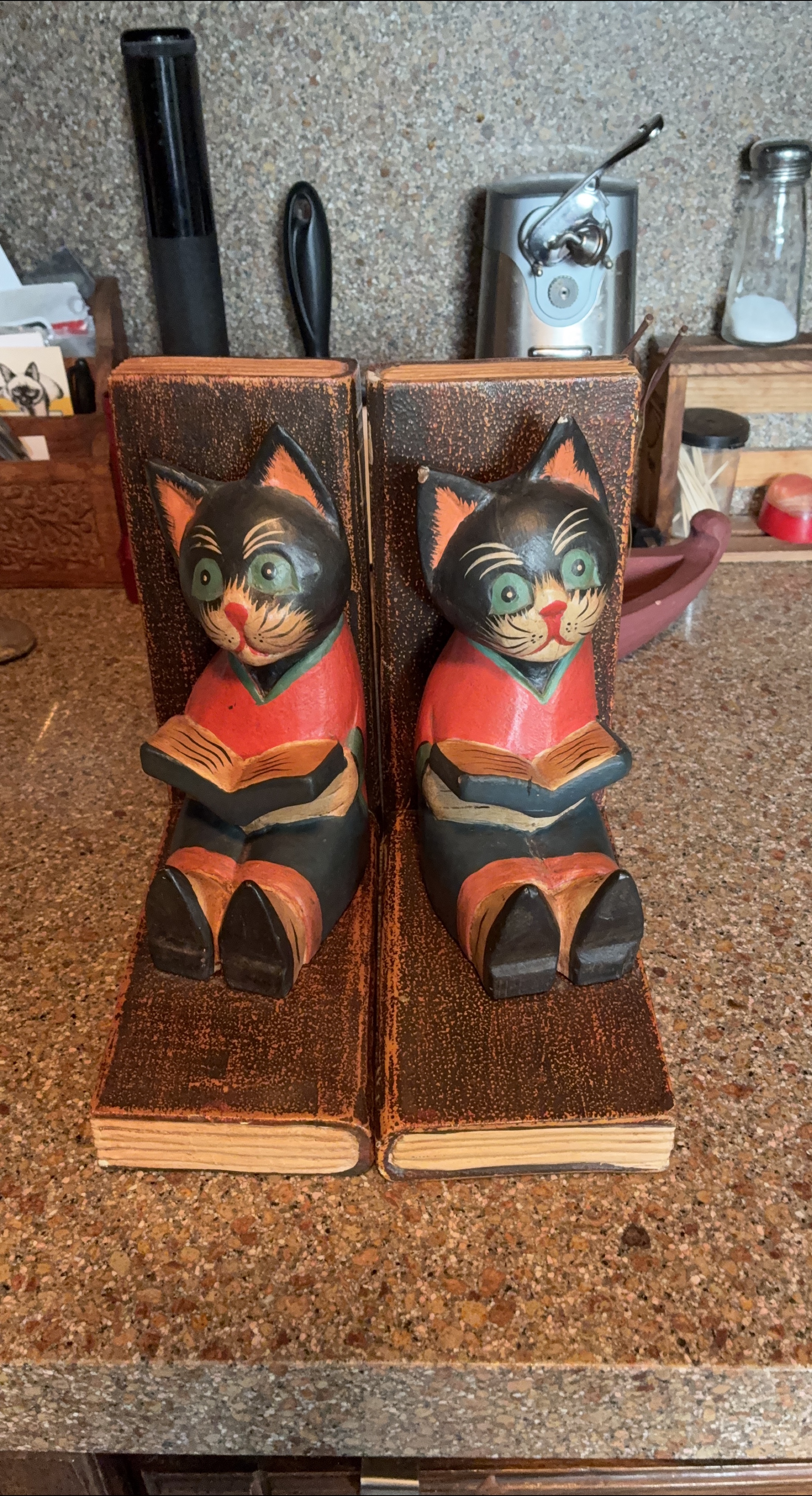 Vintage Cat Bookends thumbnail