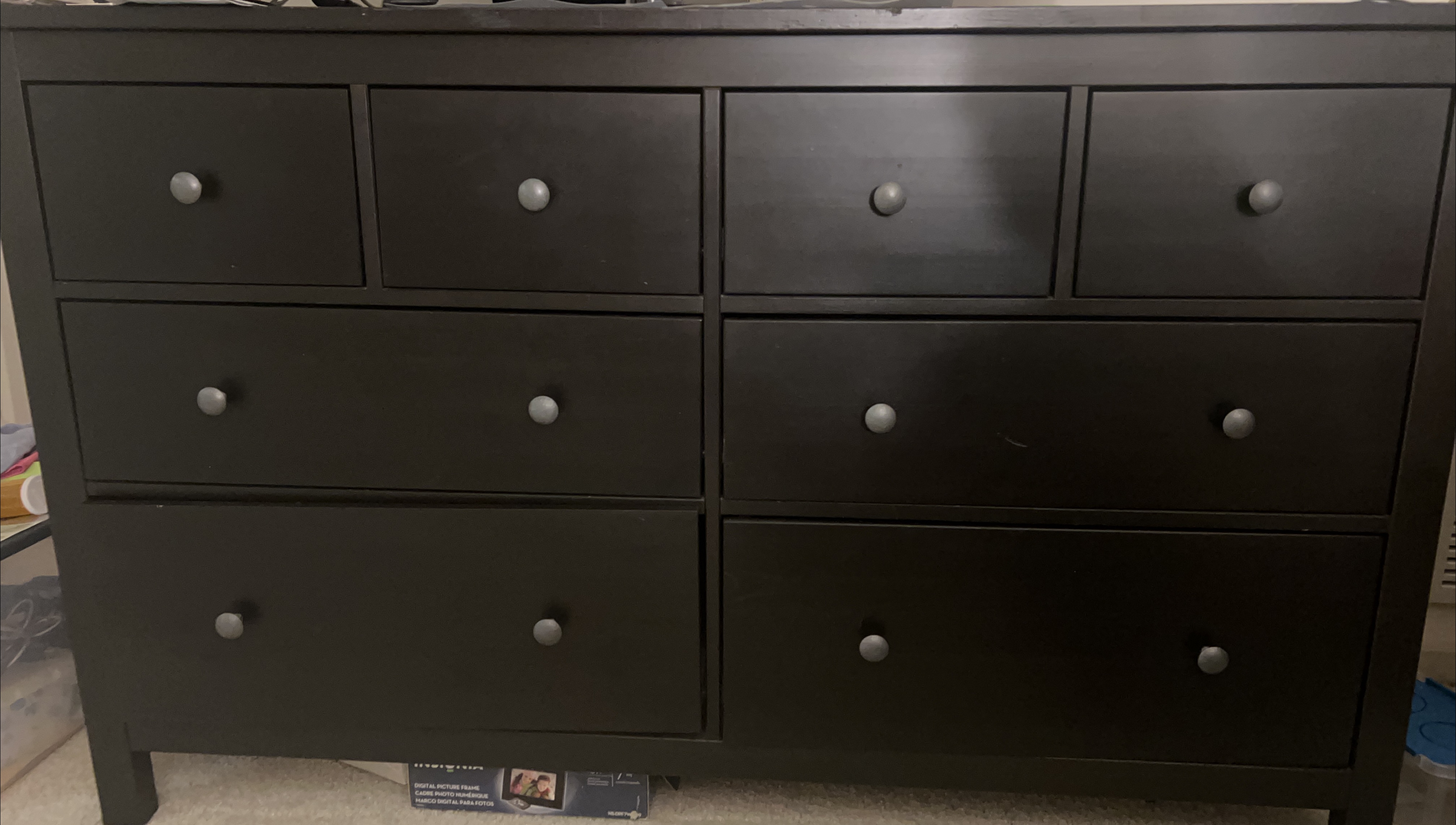 Dark Brown Dresser with Drawers thumbnail
