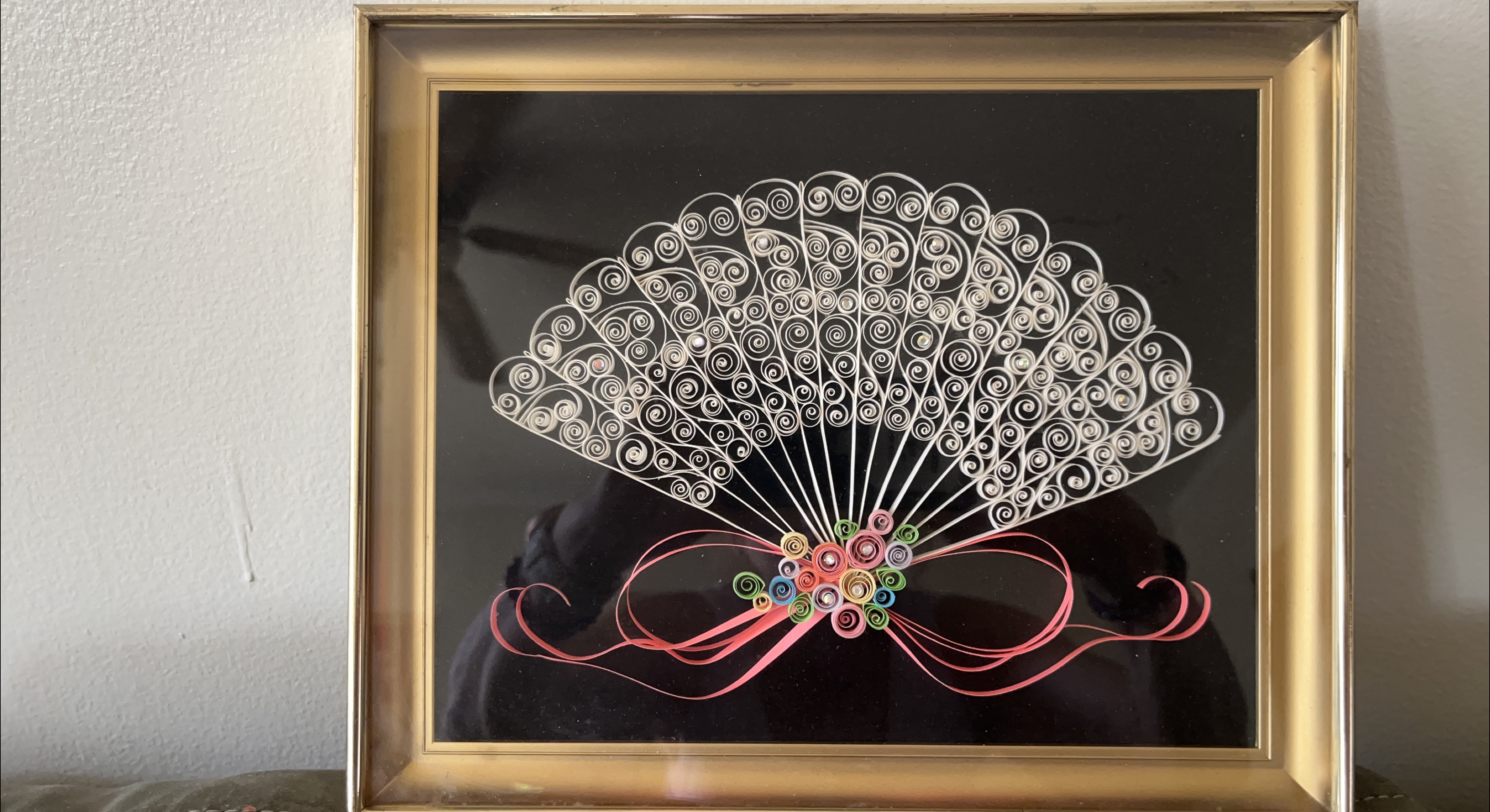 Framed Quilled Paper Fan Art thumbnail