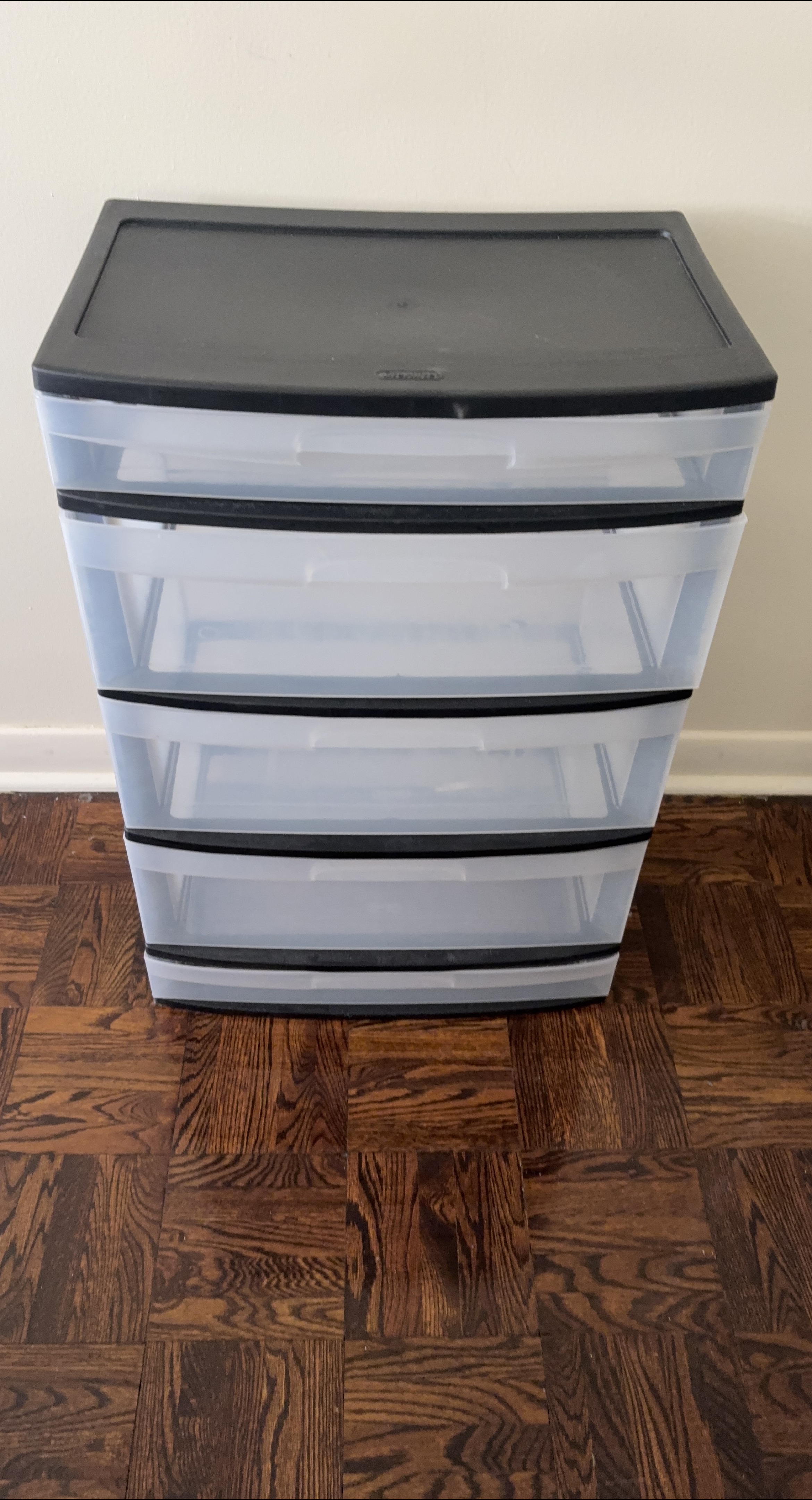 Sterilite 4- Drawer Wide Weave Tower - Black thumbnail