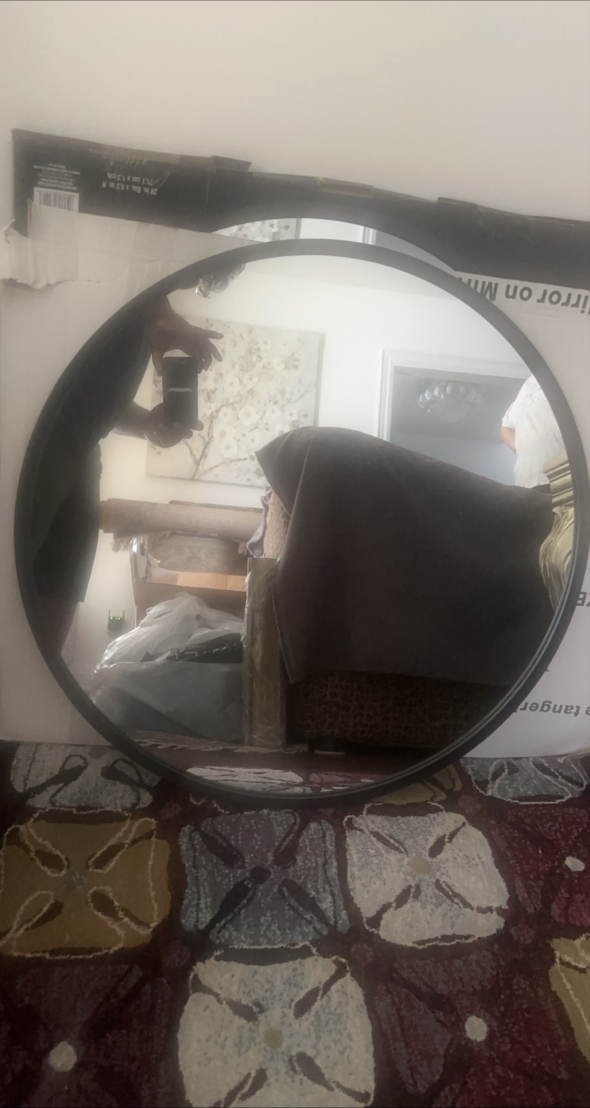 Mirror on Main, 28-inch Round Mirror thumbnail