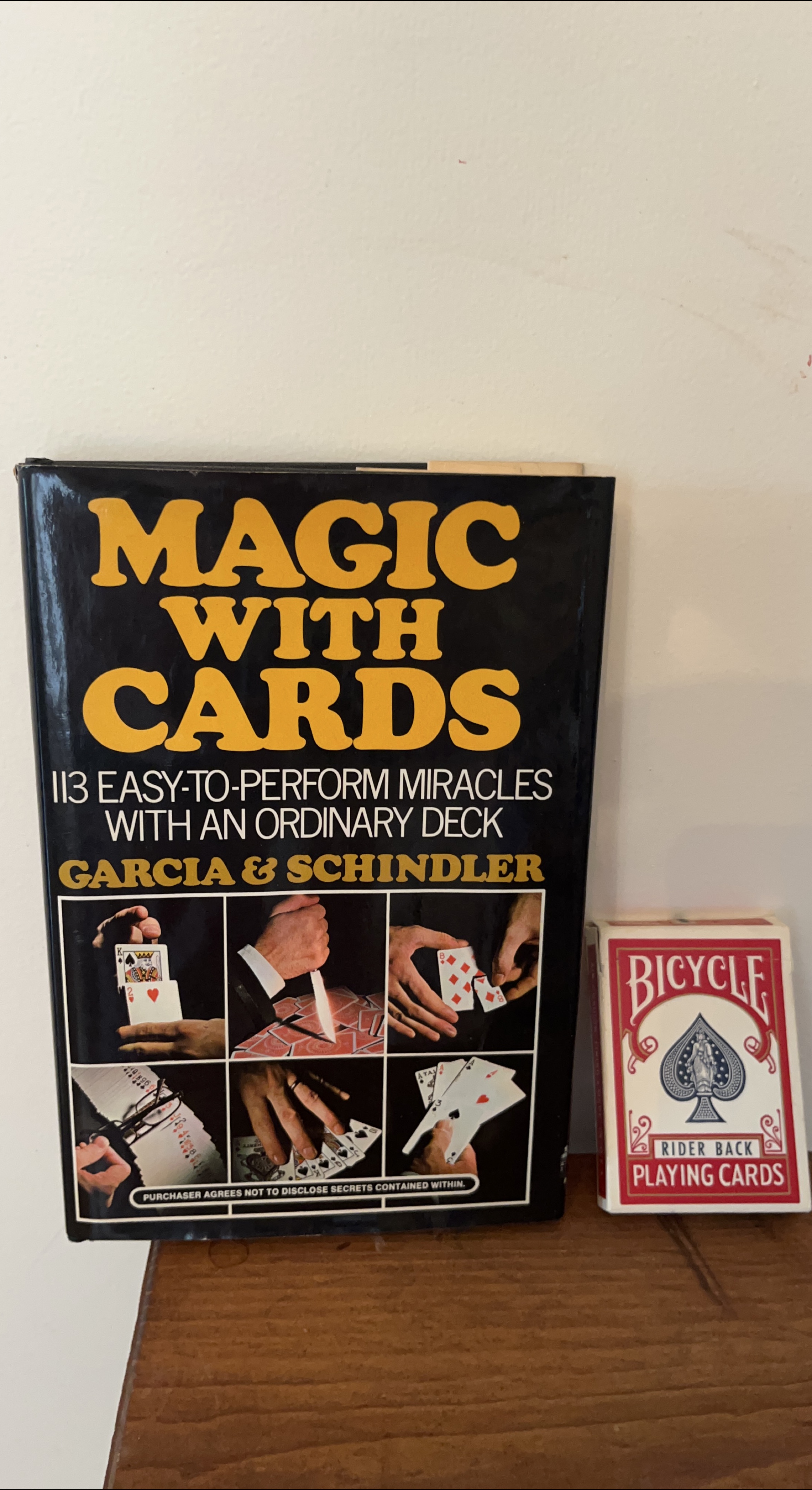 ❤️Magic With Cards Book & Bicycle Playing Cards thumbnail