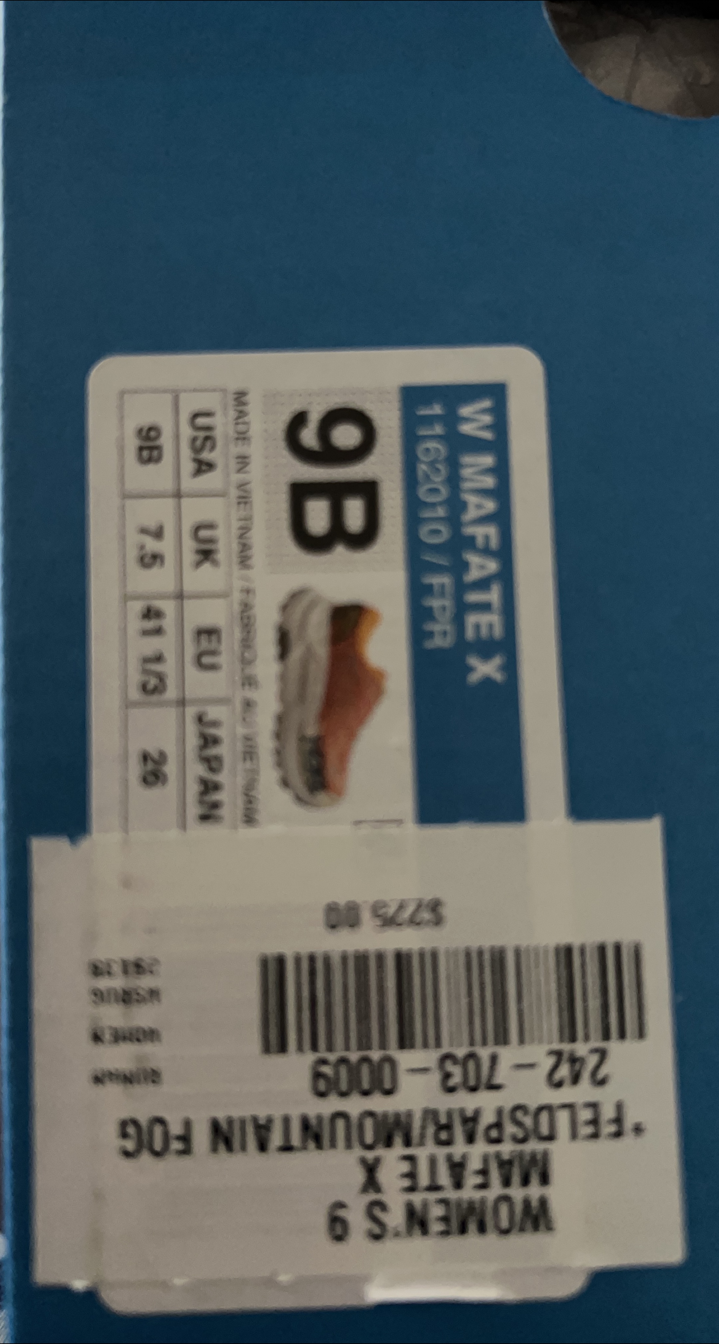 Hoka Mafate X Women's 9B Running Shoes