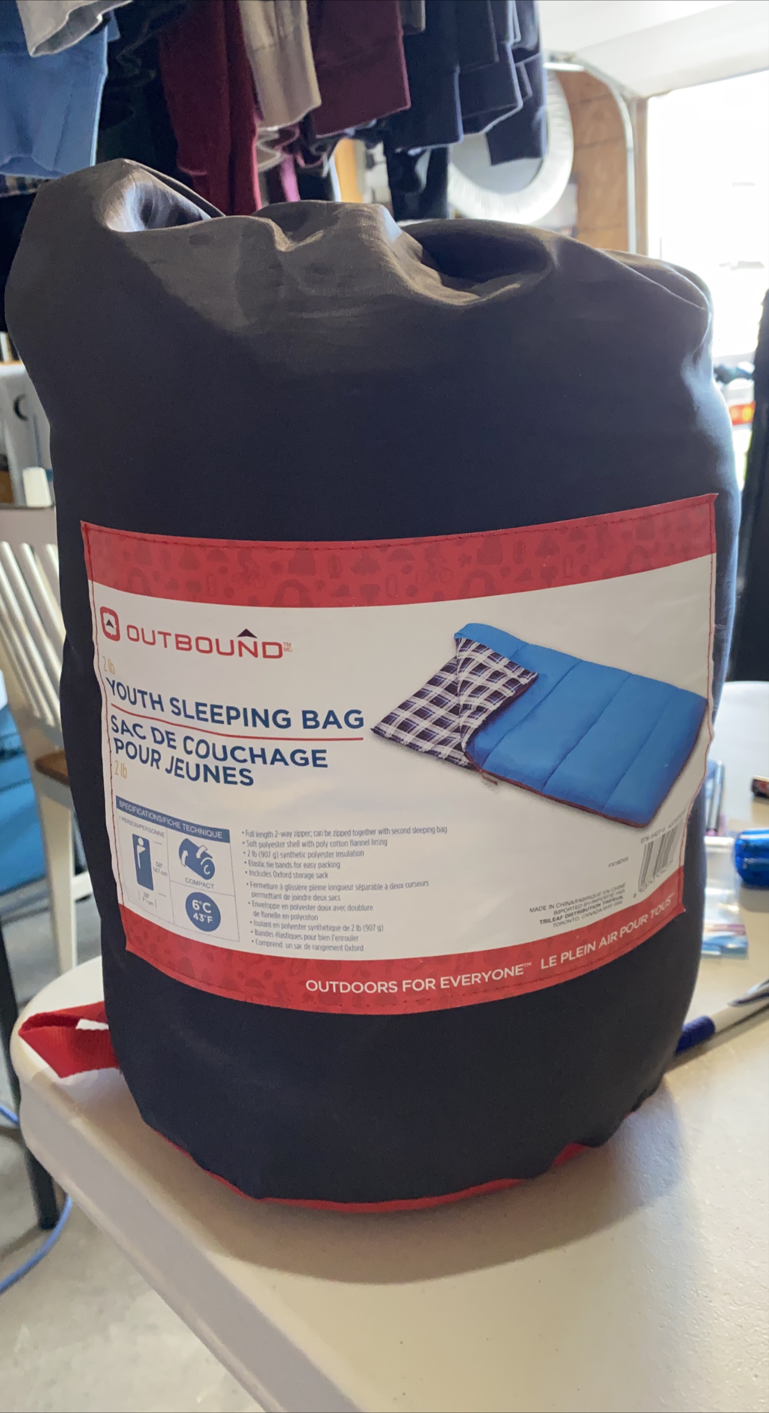 Outbound Youth Sleeping Bag - 2 lb thumbnail