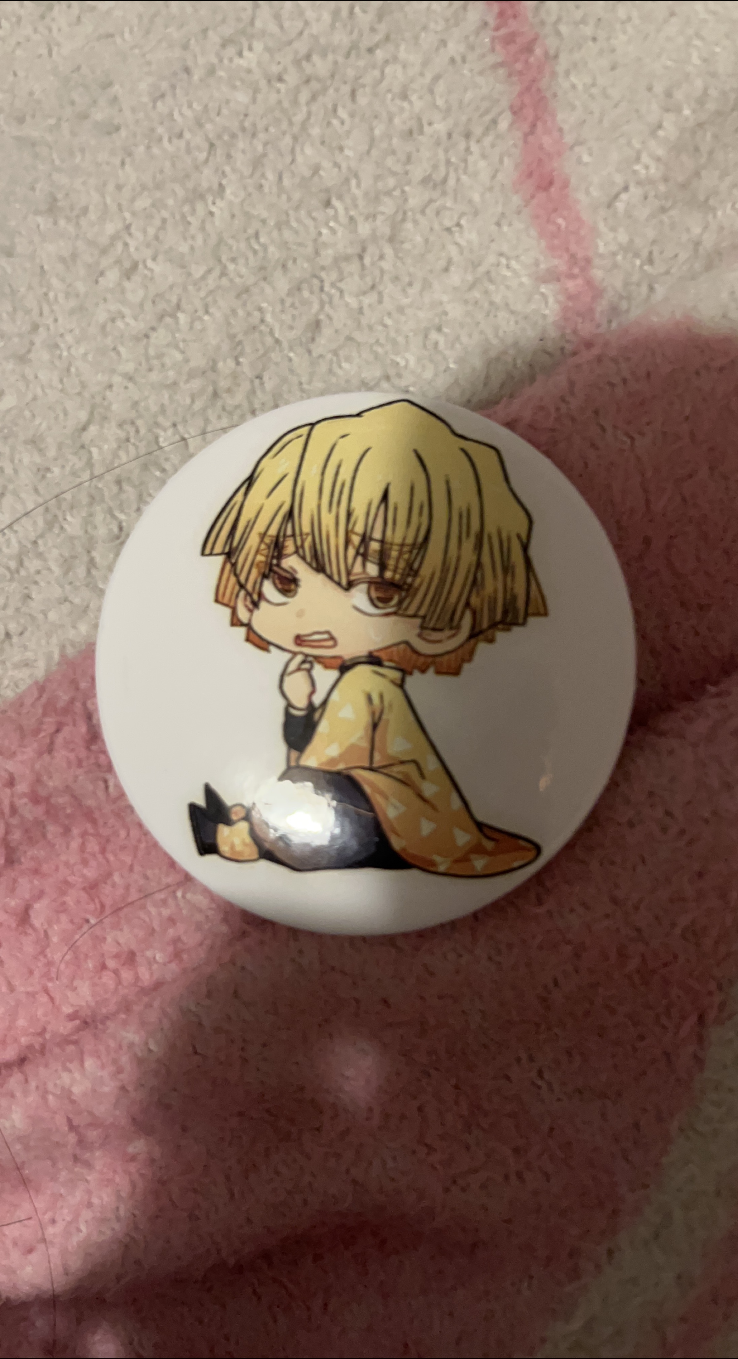 Anime Character Button Pin (kny / demon slayer) thumbnail