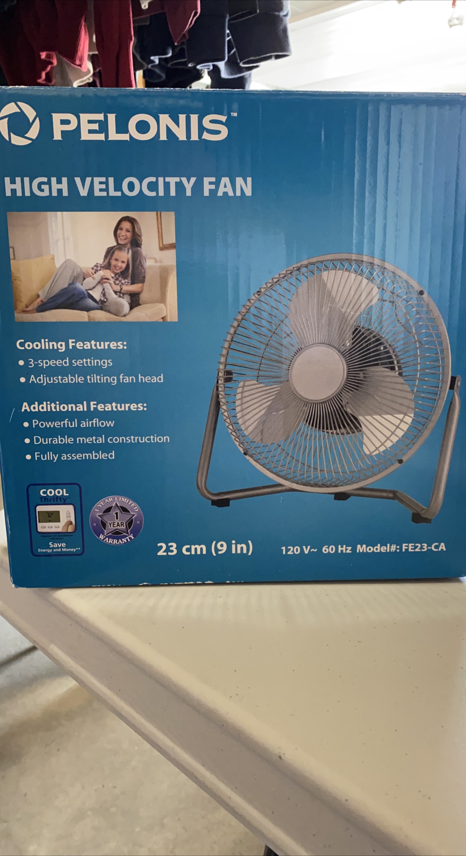PELONIS High Velocity Fan - 9 inch thumbnail