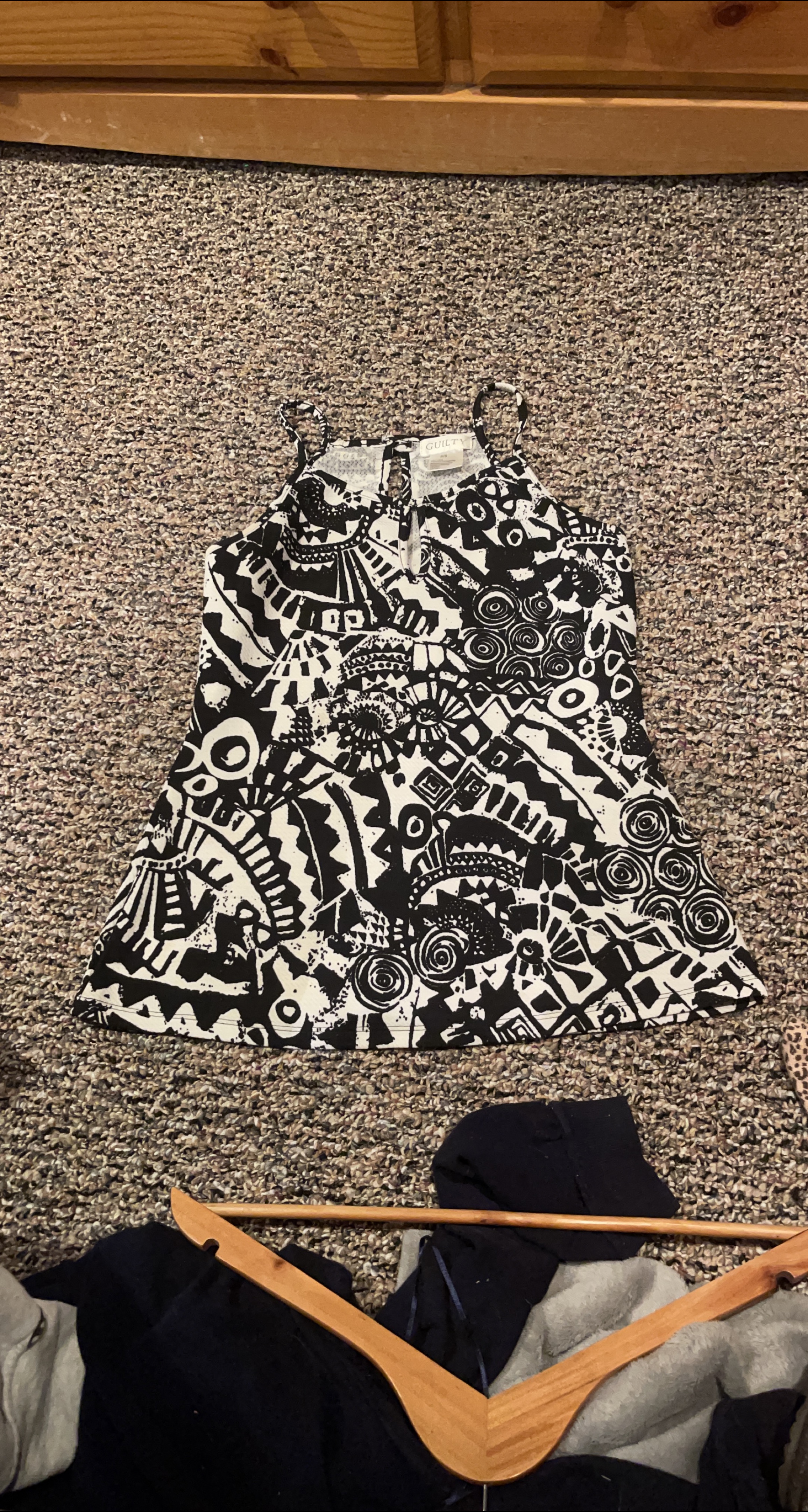 Guilty Black & White Tank Top - Size S thumbnail