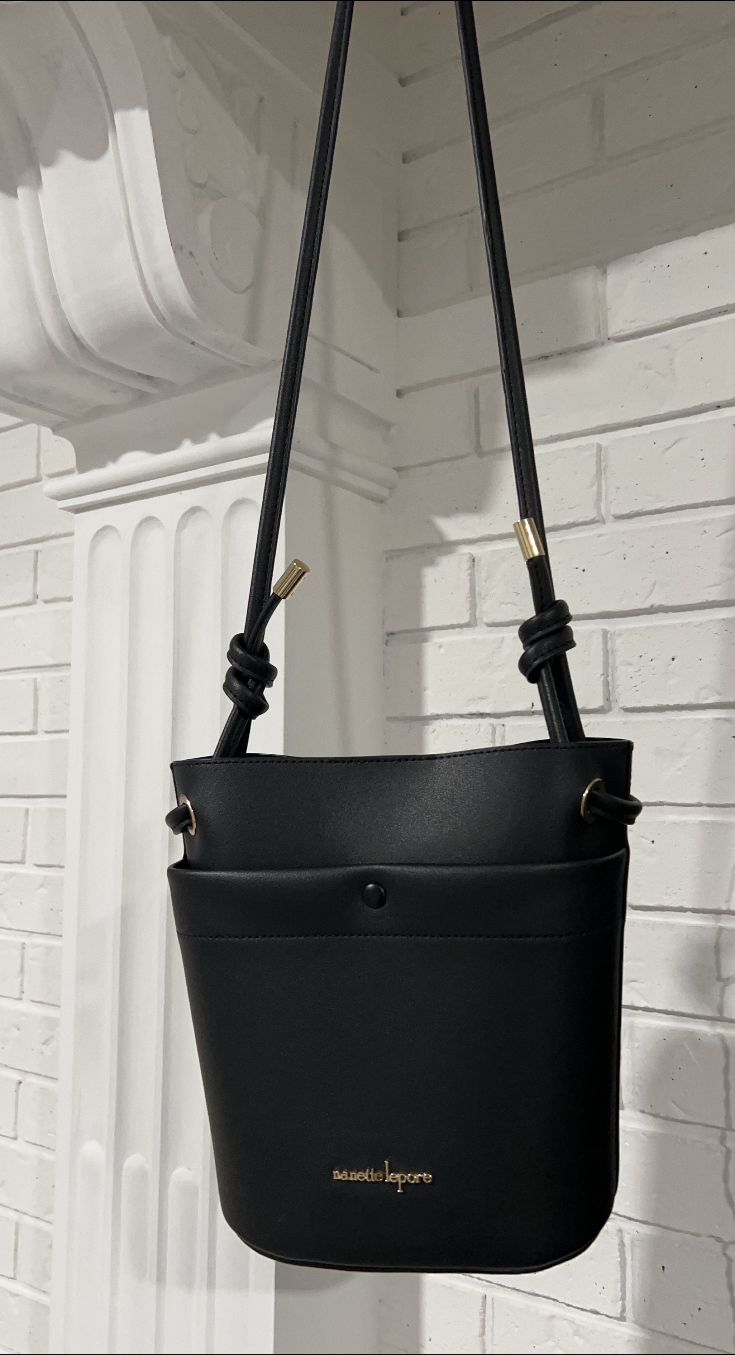Nanette Lepore Black Bucket Bag thumbnail