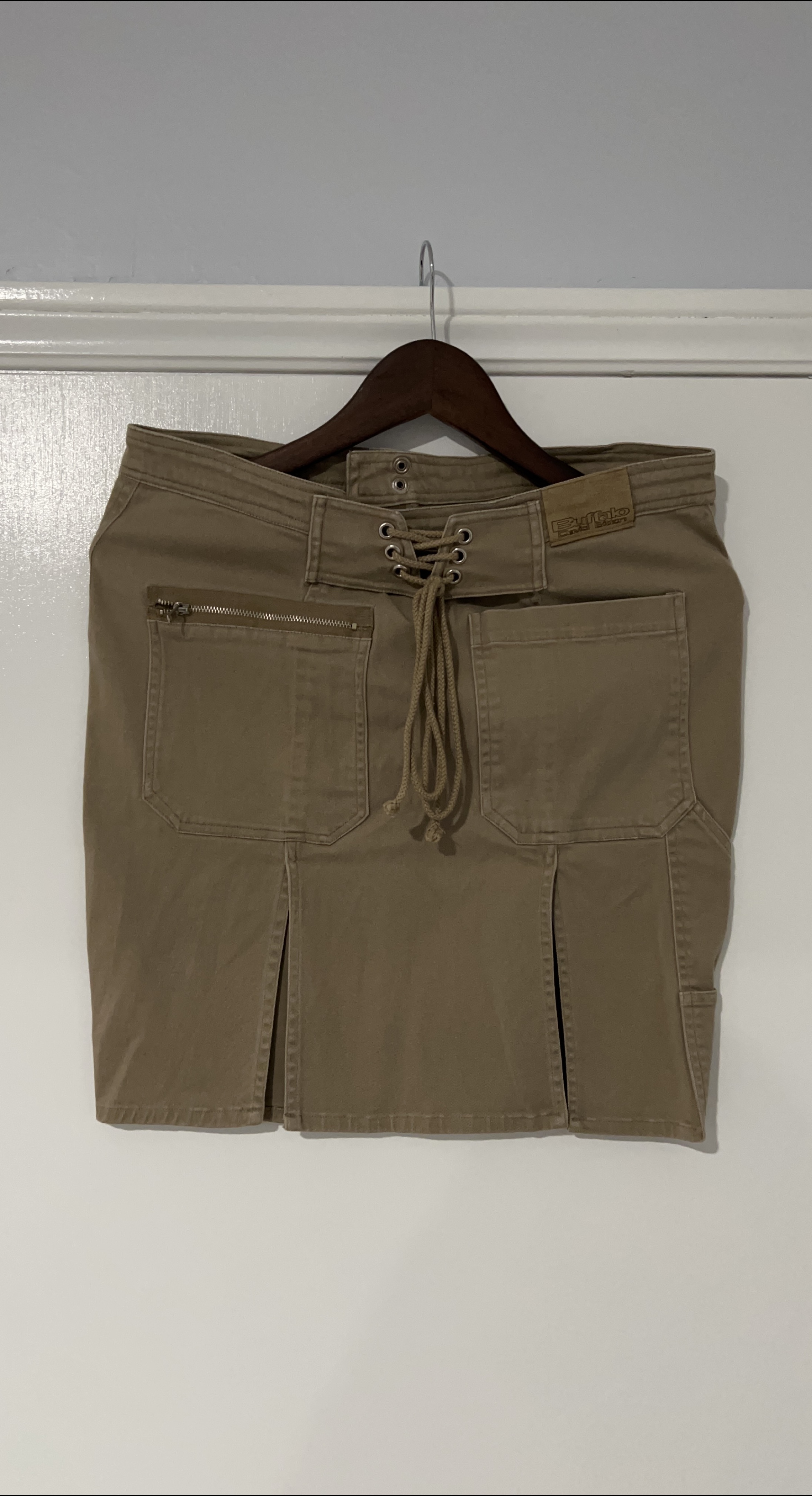 Buffalo David Bitton Khaki Skirt thumbnail