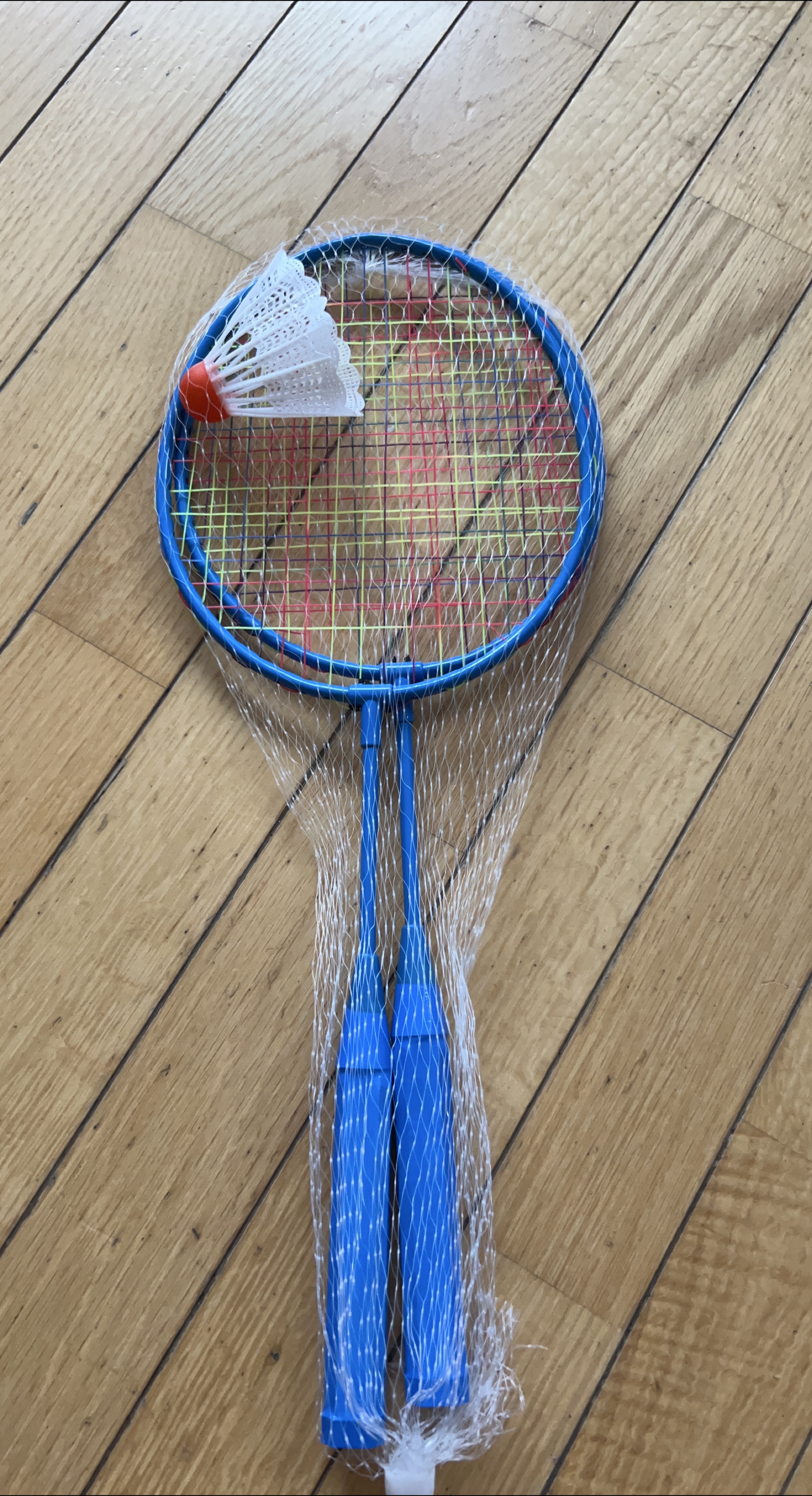 Badminton Set - Blue Rackets & Shuttlecock 🧡 thumbnail