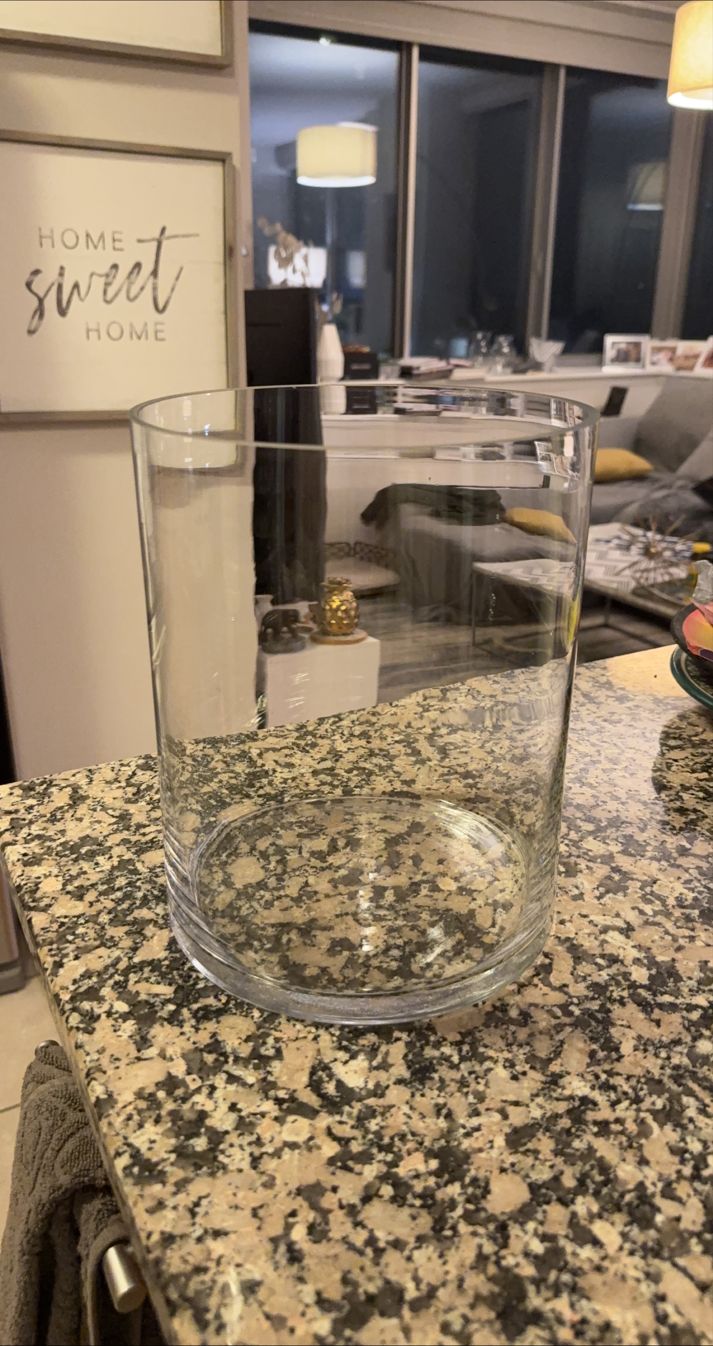 Clear Glass Cylinder Vase - photo 2