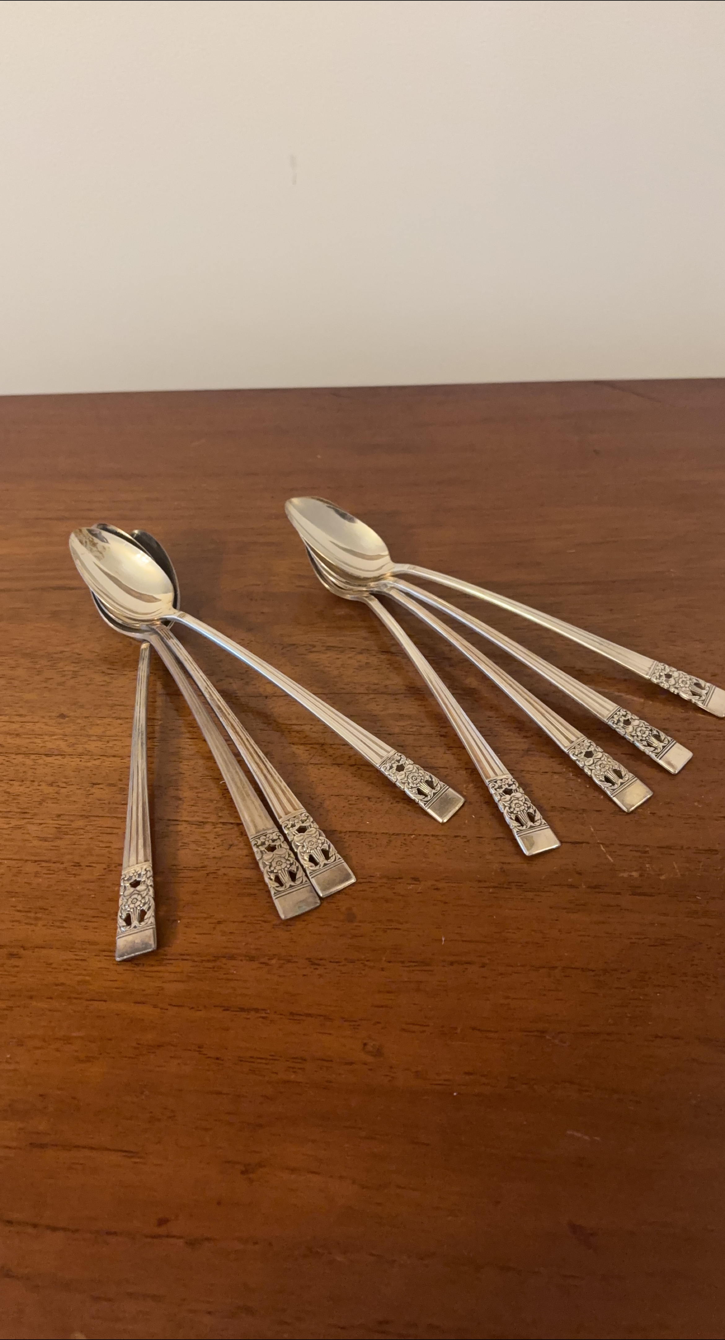Community Silverplate  Tall ( Ice Crean) Spoon  (Set of 8) thumbnail