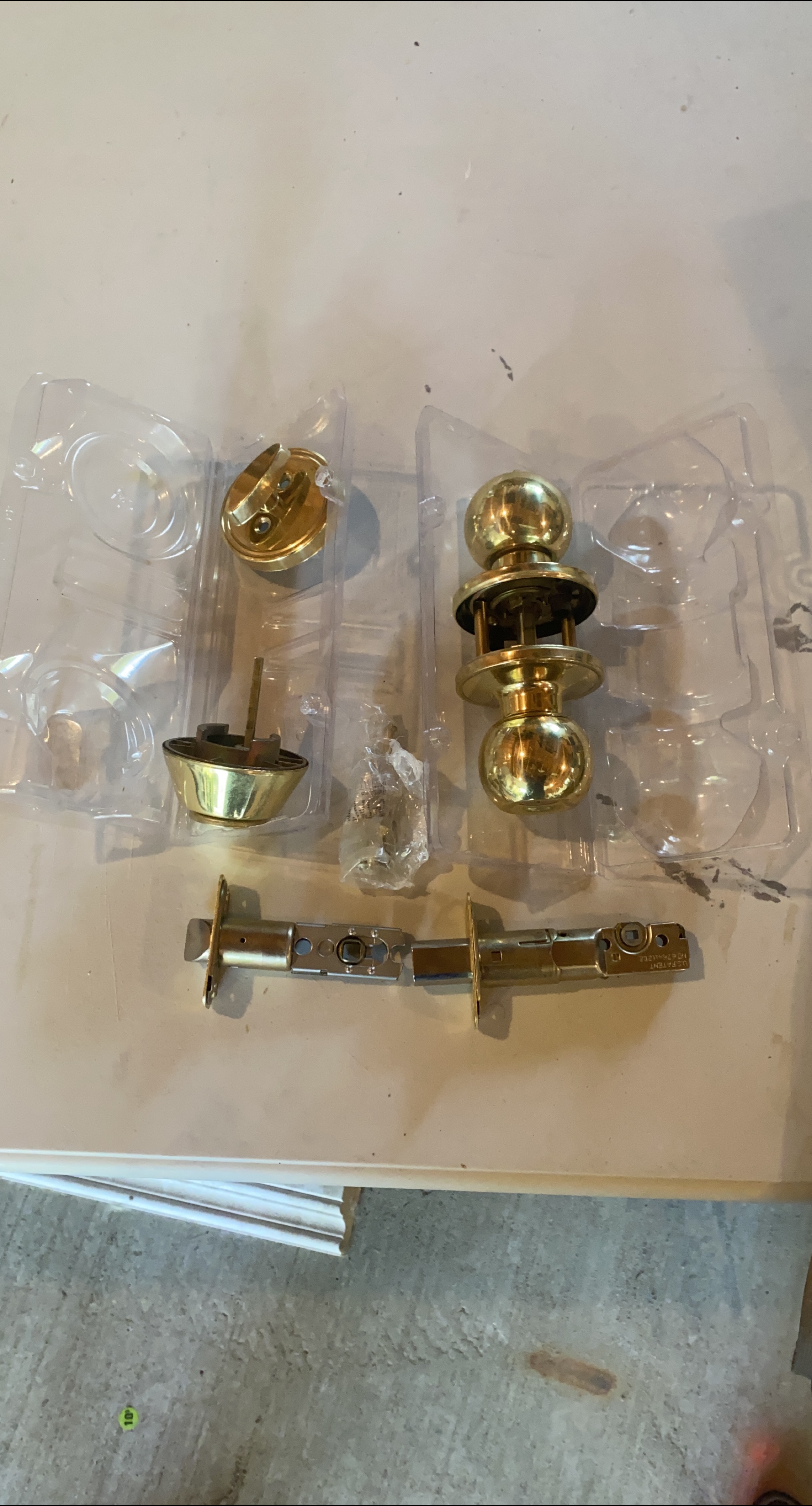 Brass Door Knob Set