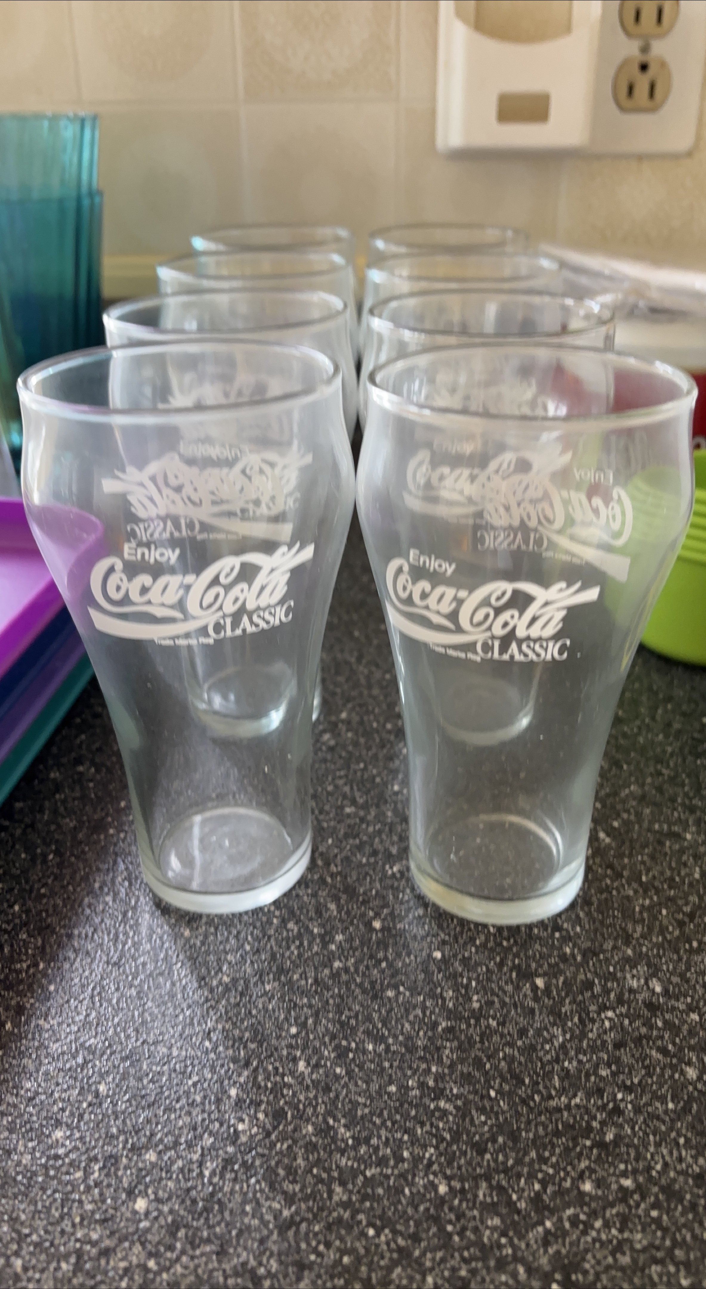 Coca-Cola Classic Glass Cups thumbnail