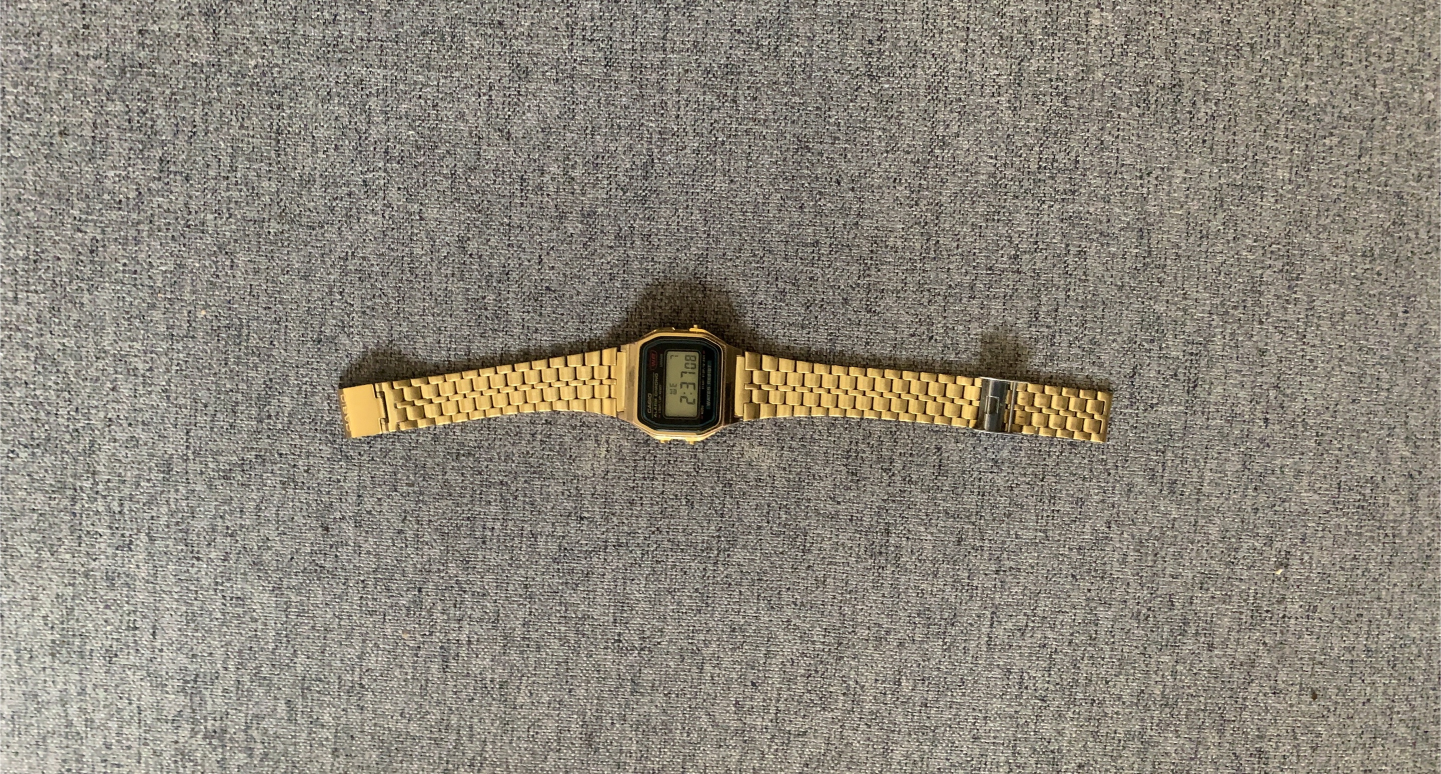 Casio A158WEA-9 Gold Digital Watch
