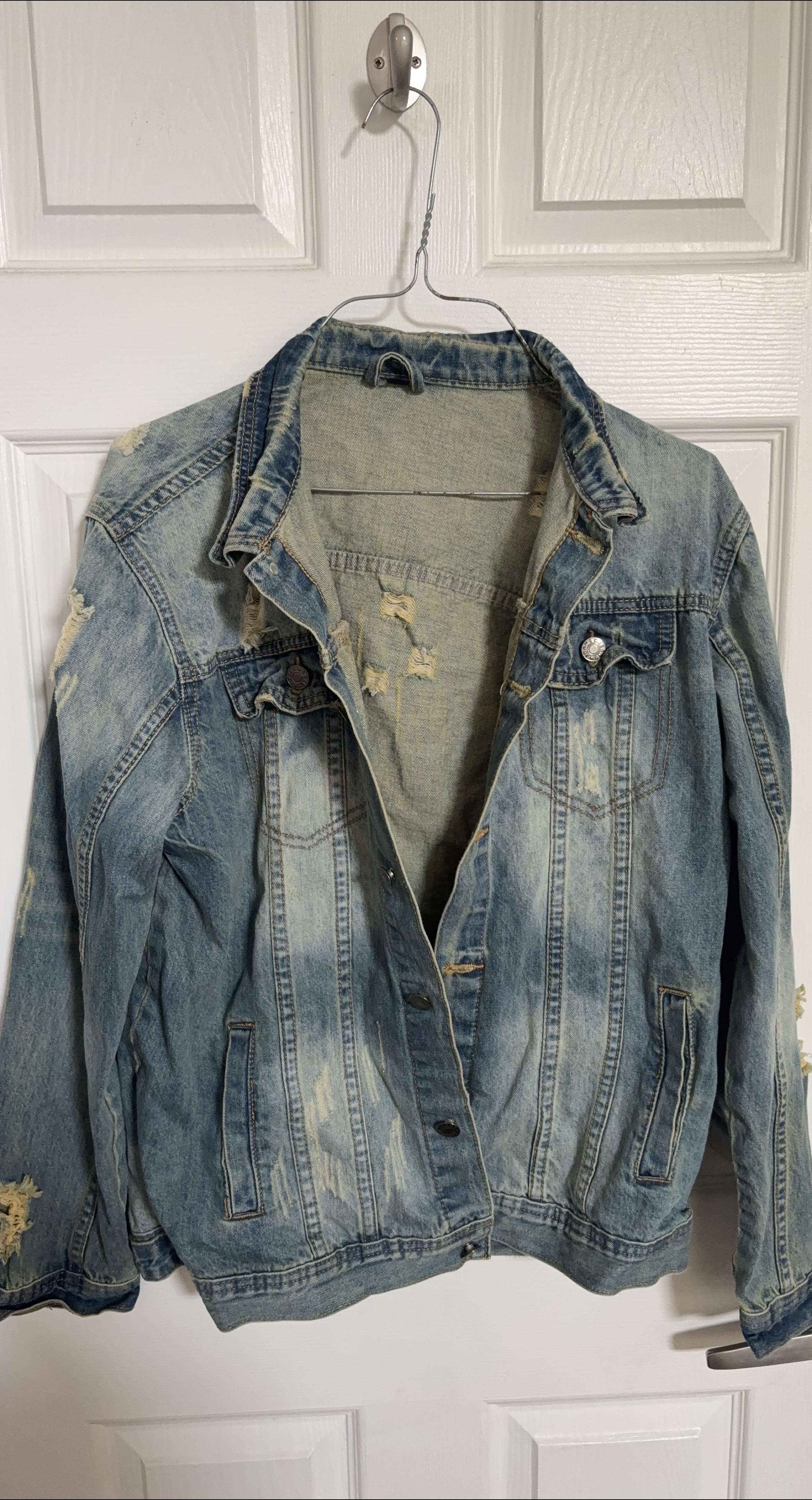 Distressed Denim Jacket thumbnail
