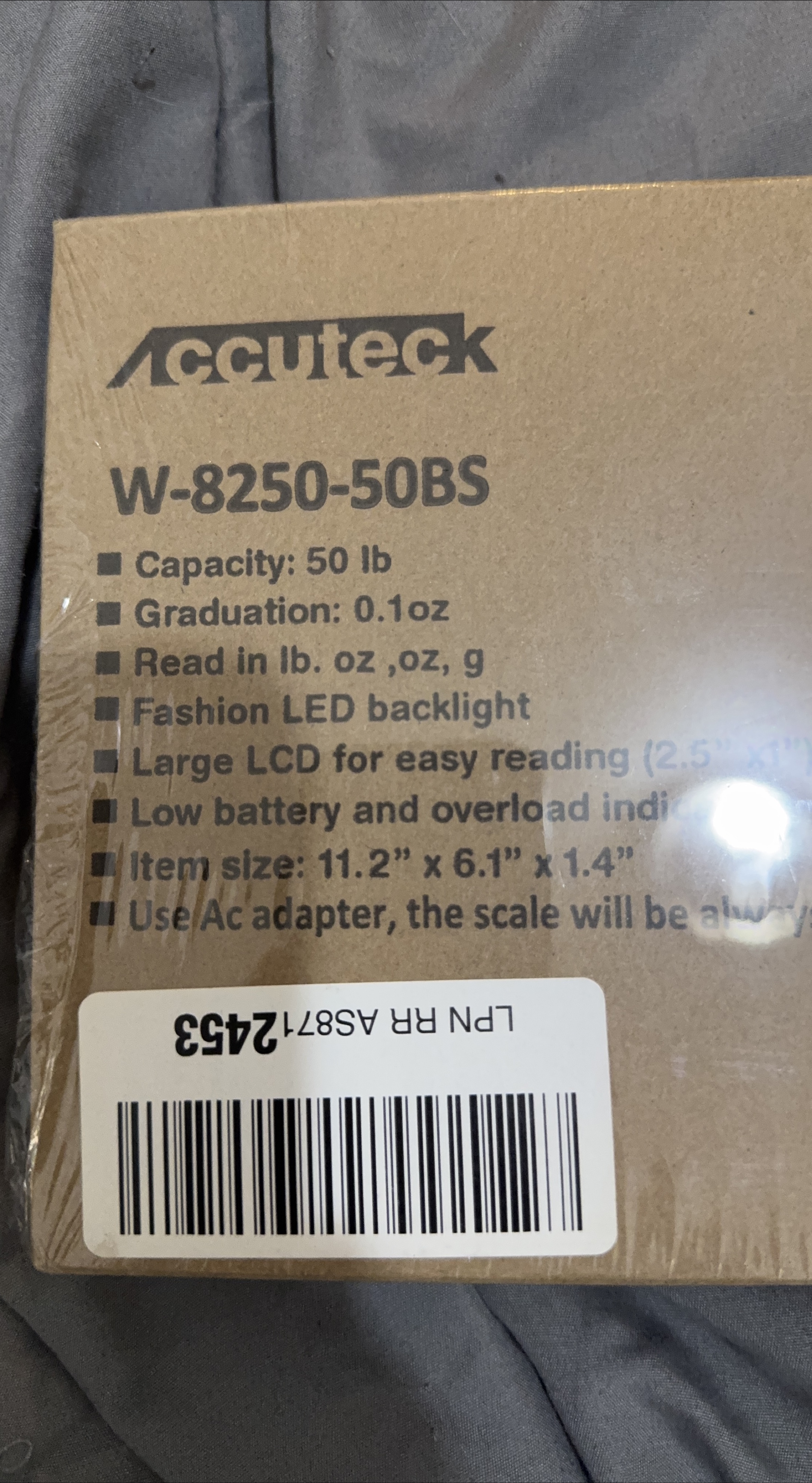 Accuteck W-8250-50BS Digital Postal Scale - New thumbnail