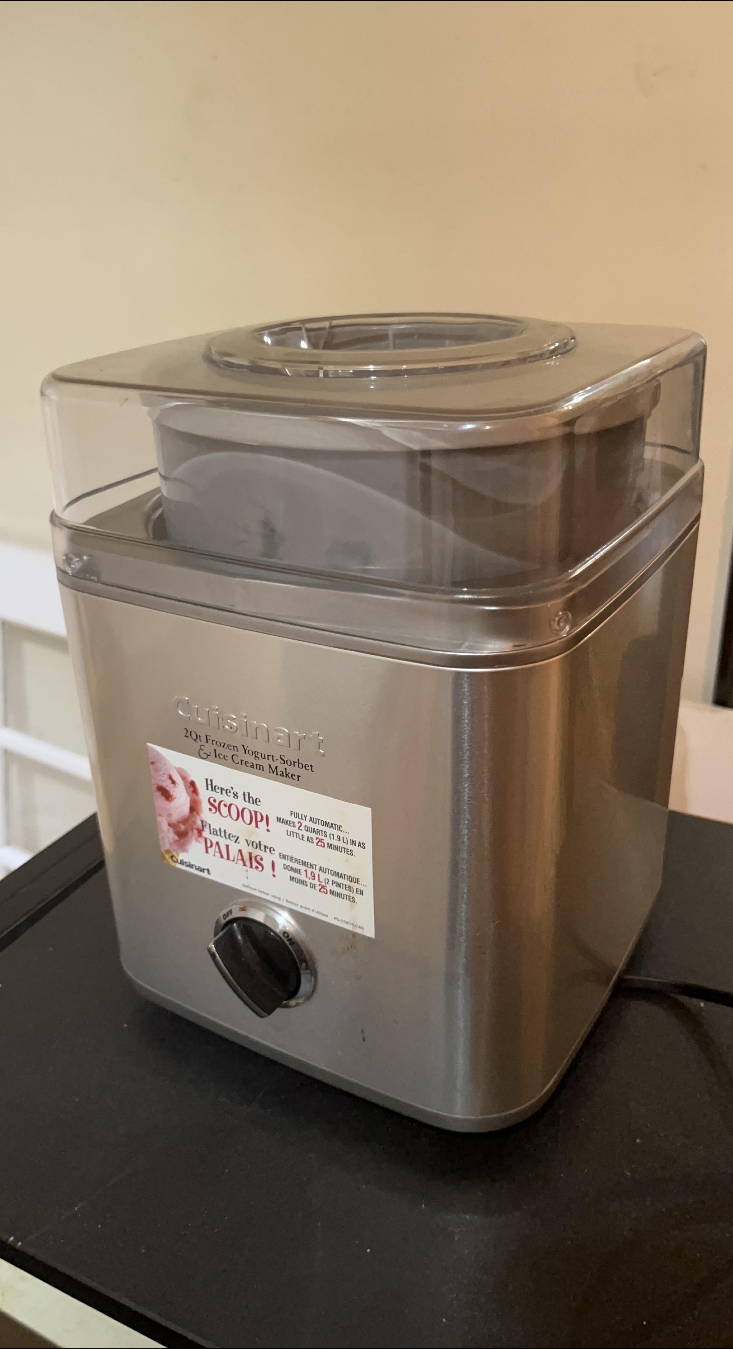 Cuisinart 2Qt Frozen Yogurt & Ice Cream Maker