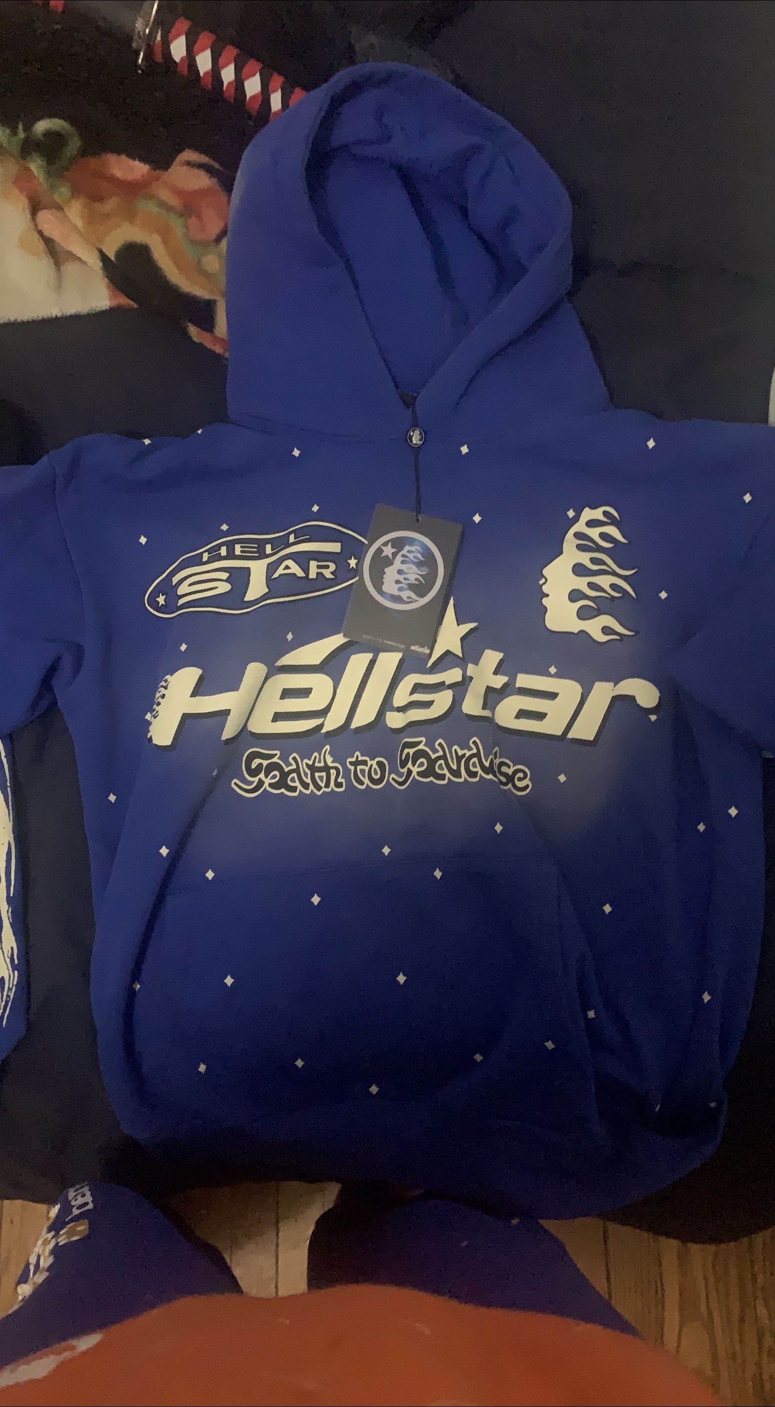 Hellstar Faith to Paradise Blue Hoodie image indicator(1)