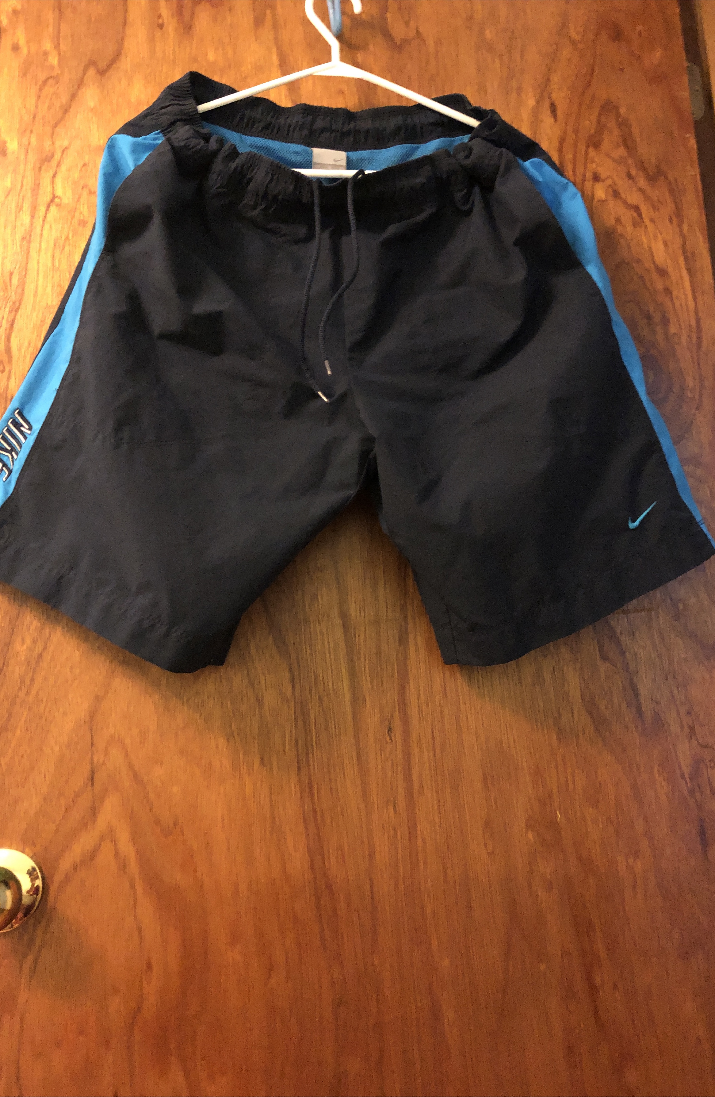 🥕🆓Nike Swim Trunks - Black & Blue, Size M thumbnail