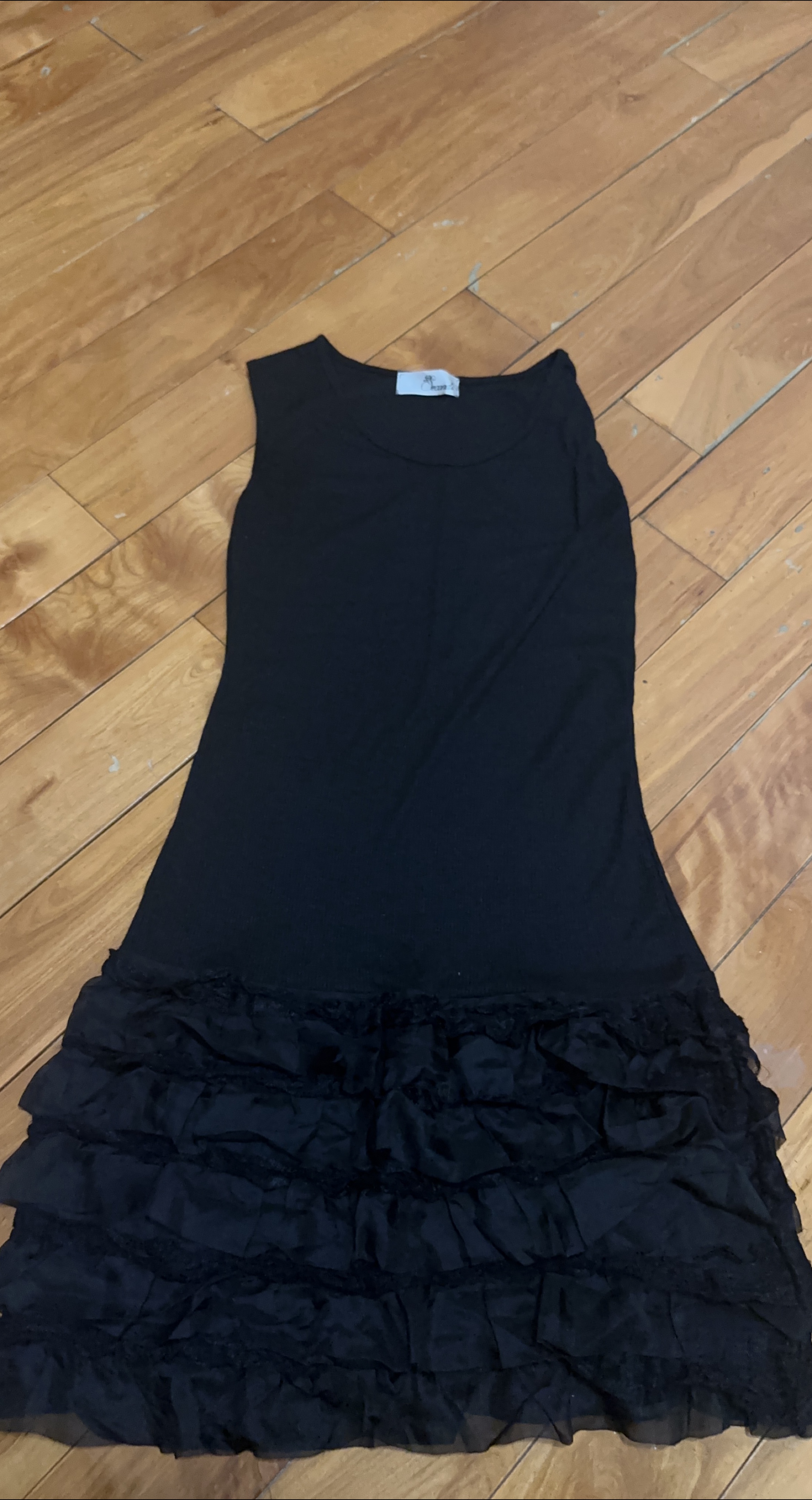 Black Ruffled Dress