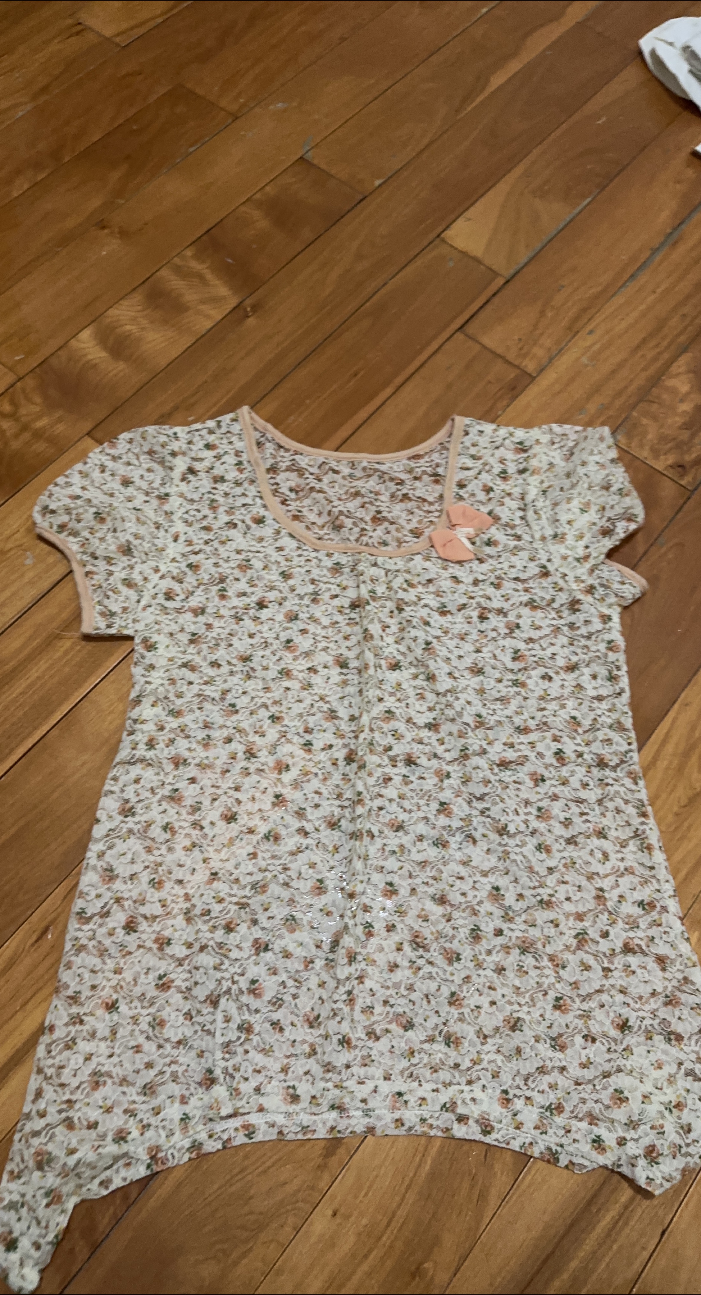 Floral Print Short Sleeve Top