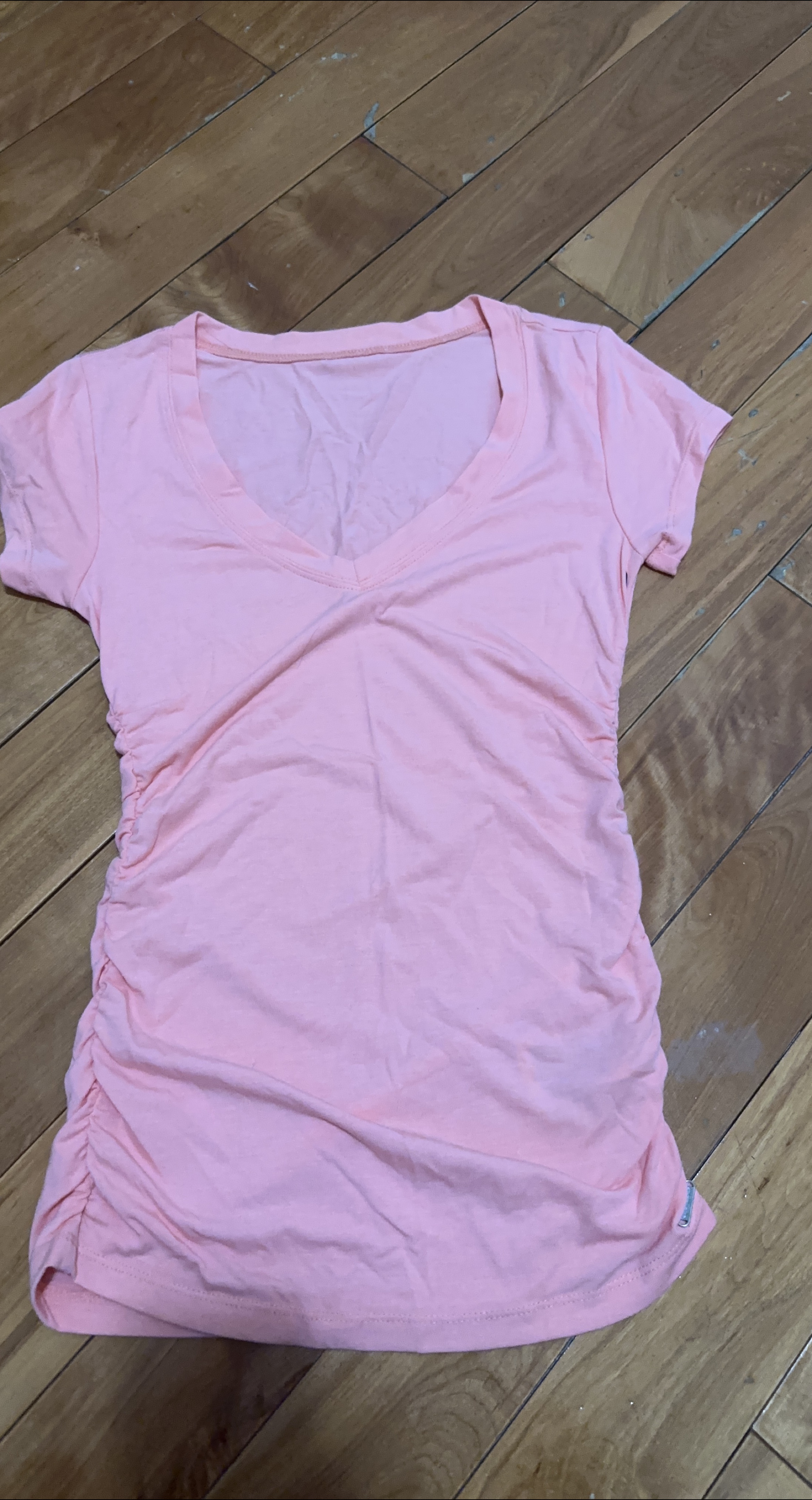 Pink V-Neck T-Shirt image indicator(1)