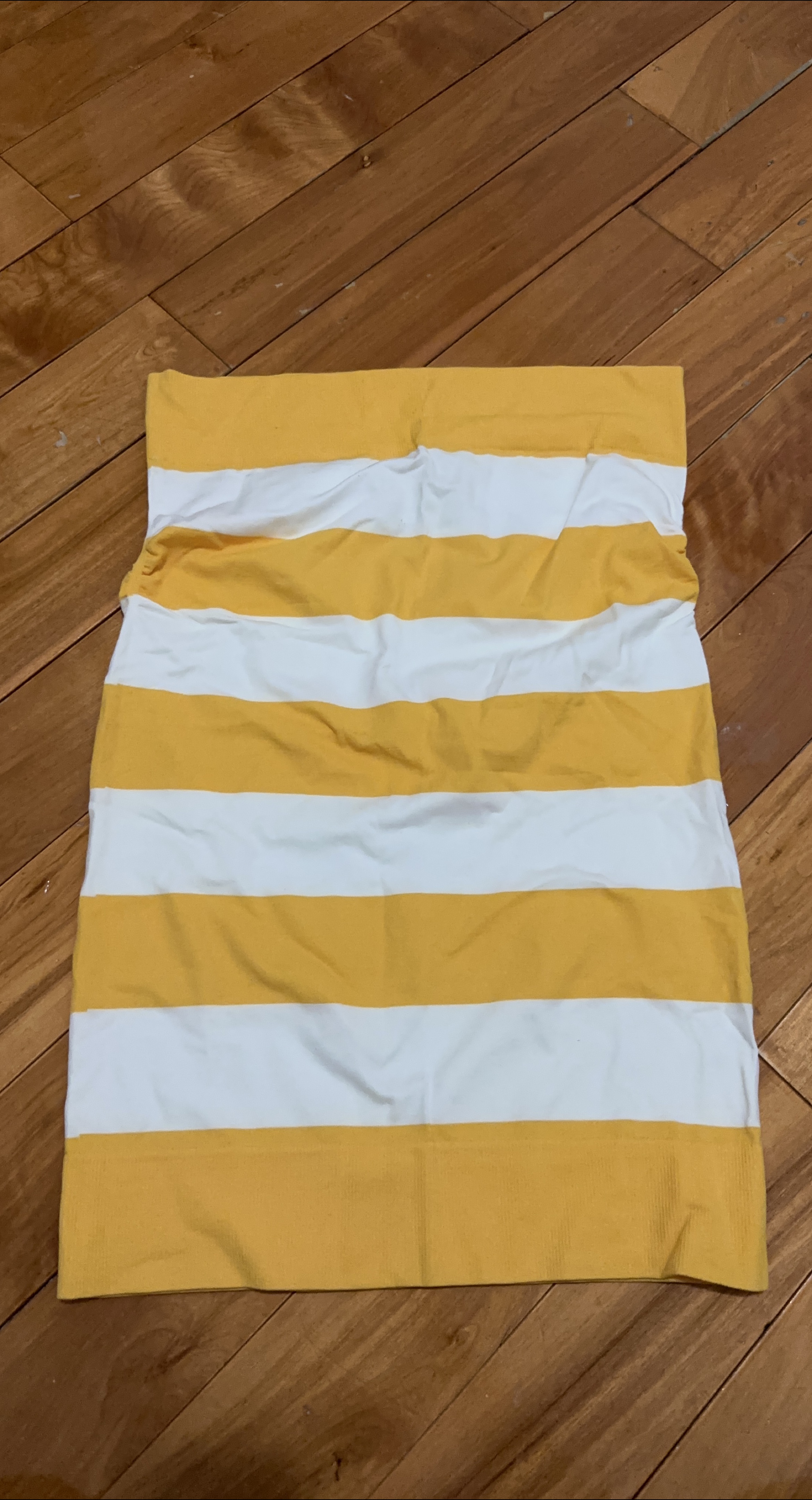 Yellow & White Striped Dress