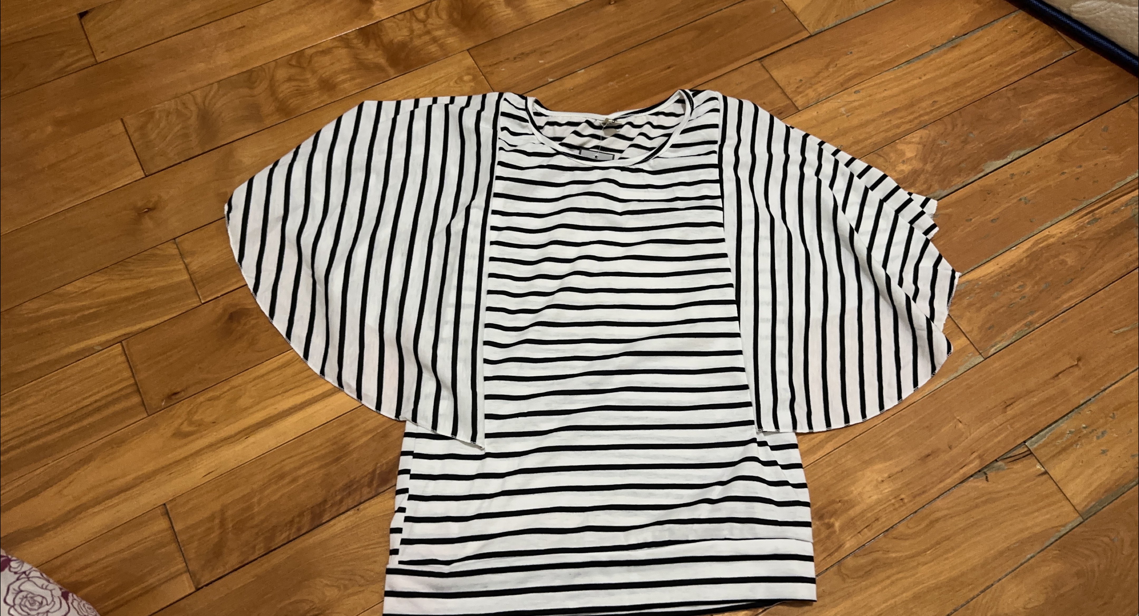 Striped Blouse - Black and White