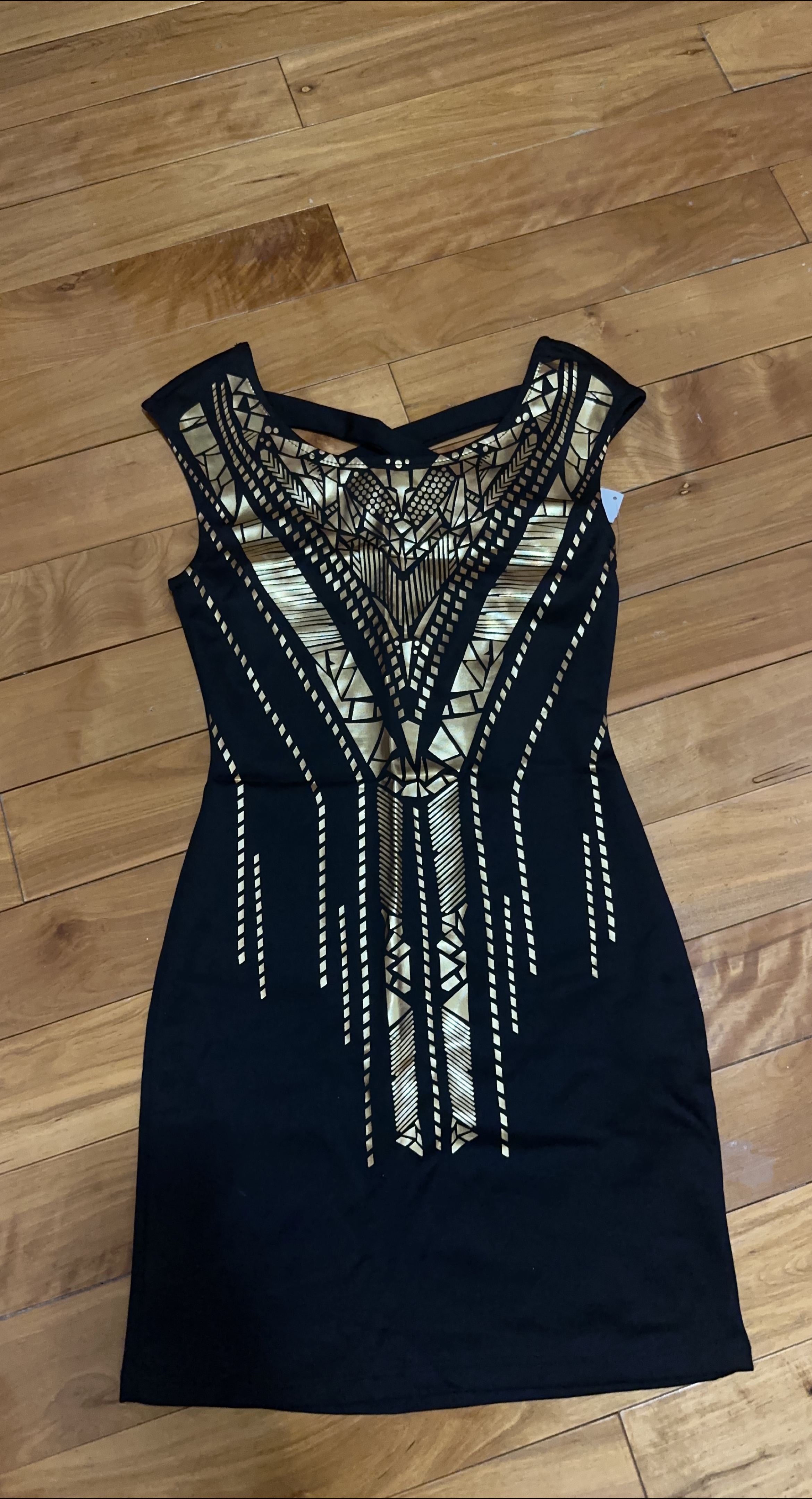 Black and Gold Dress