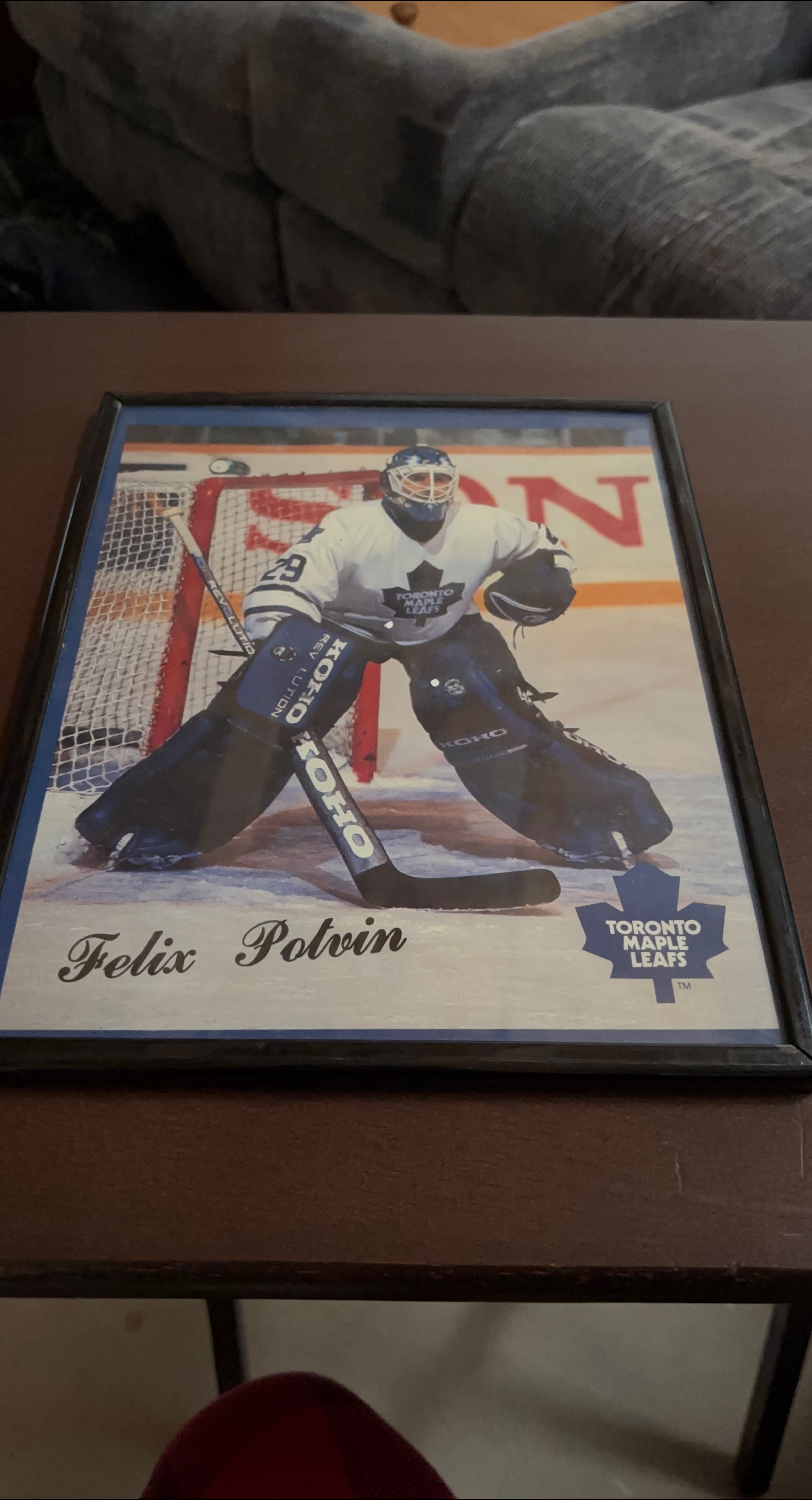 Framed Felix Potvin Toronto Maple Leafs Picture thumbnail