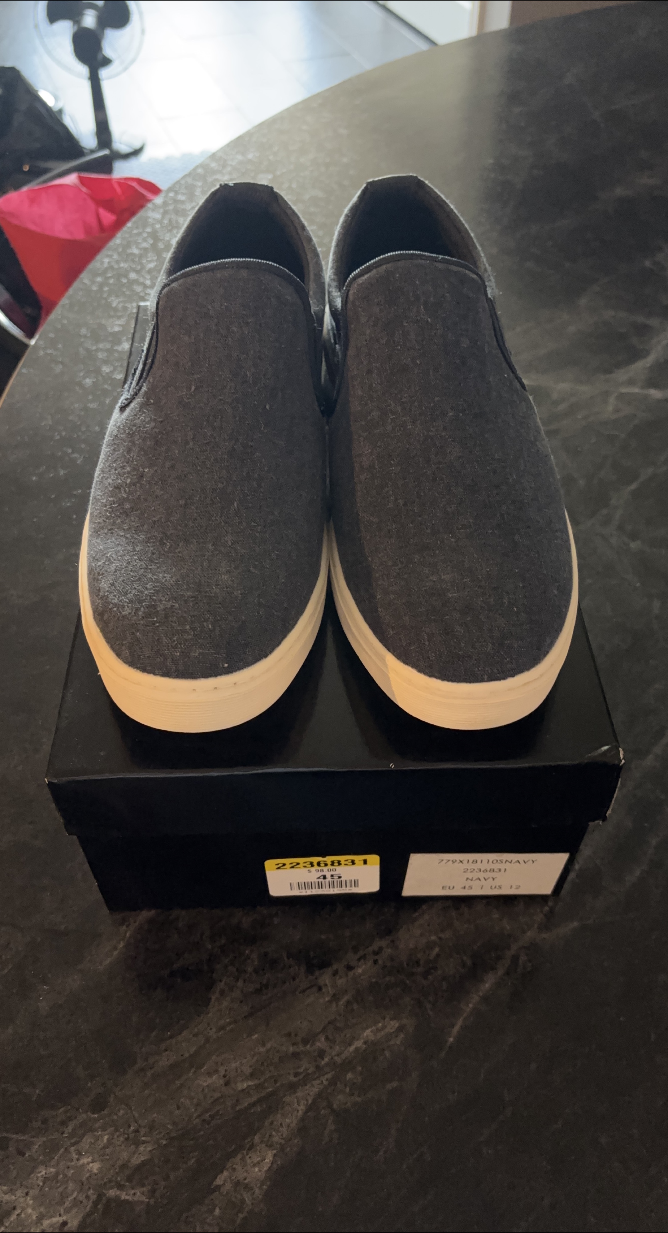 Navy Slip-on Shoes - Size 12 thumbnail