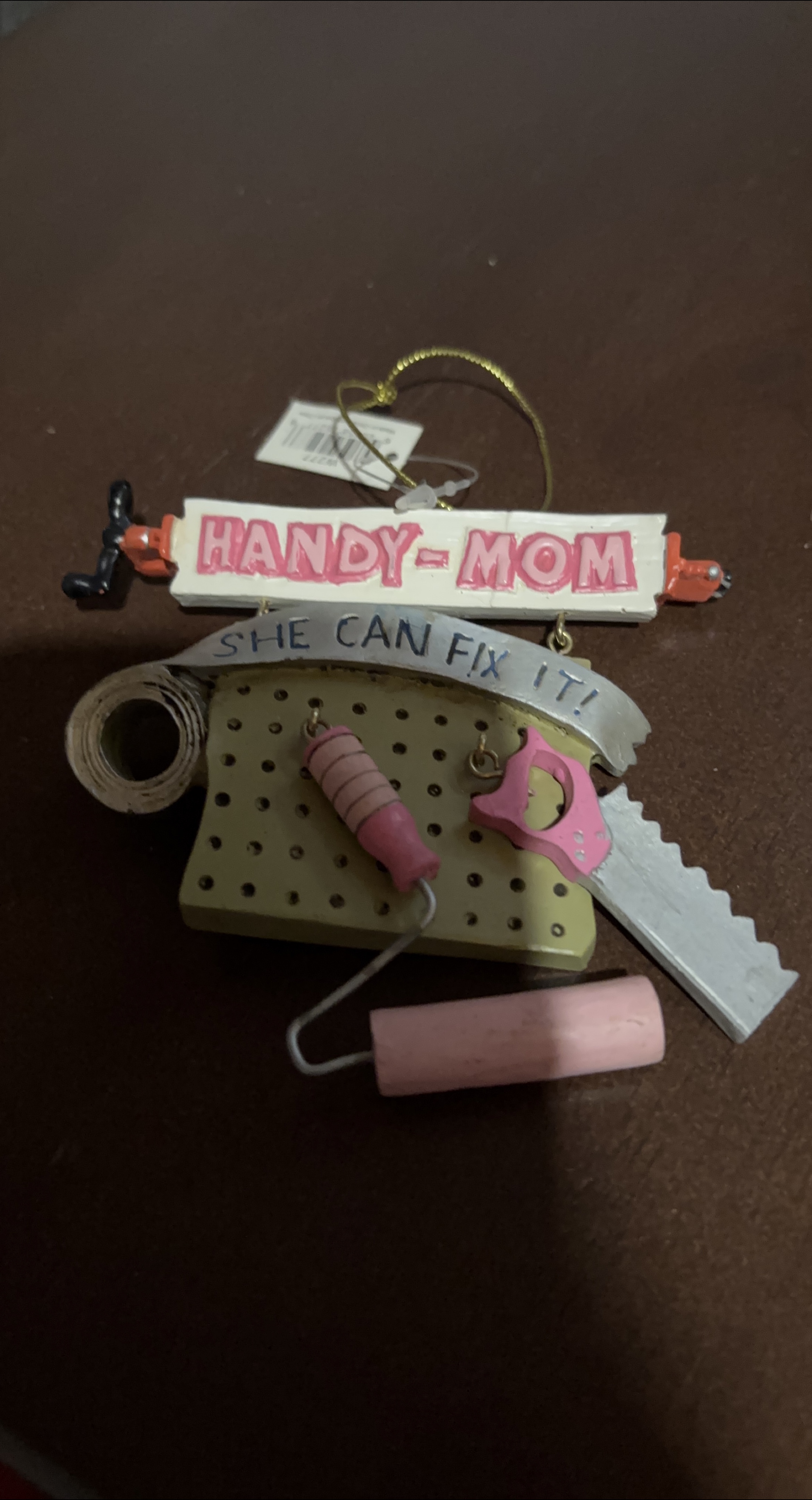 Handy Mom Christmas Ornament thumbnail
