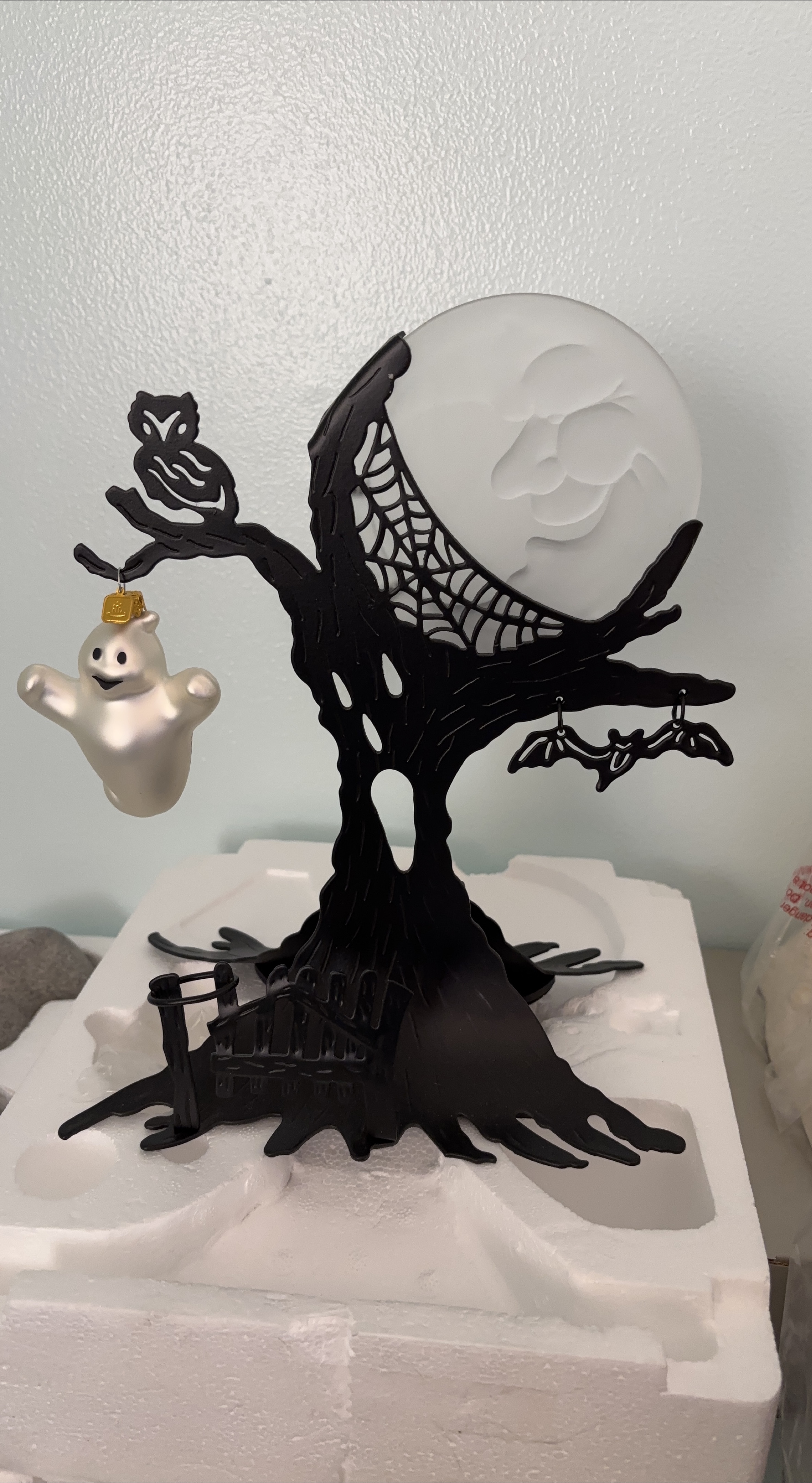 Ghostly Tree tealight holder by Partylite. thumbnail