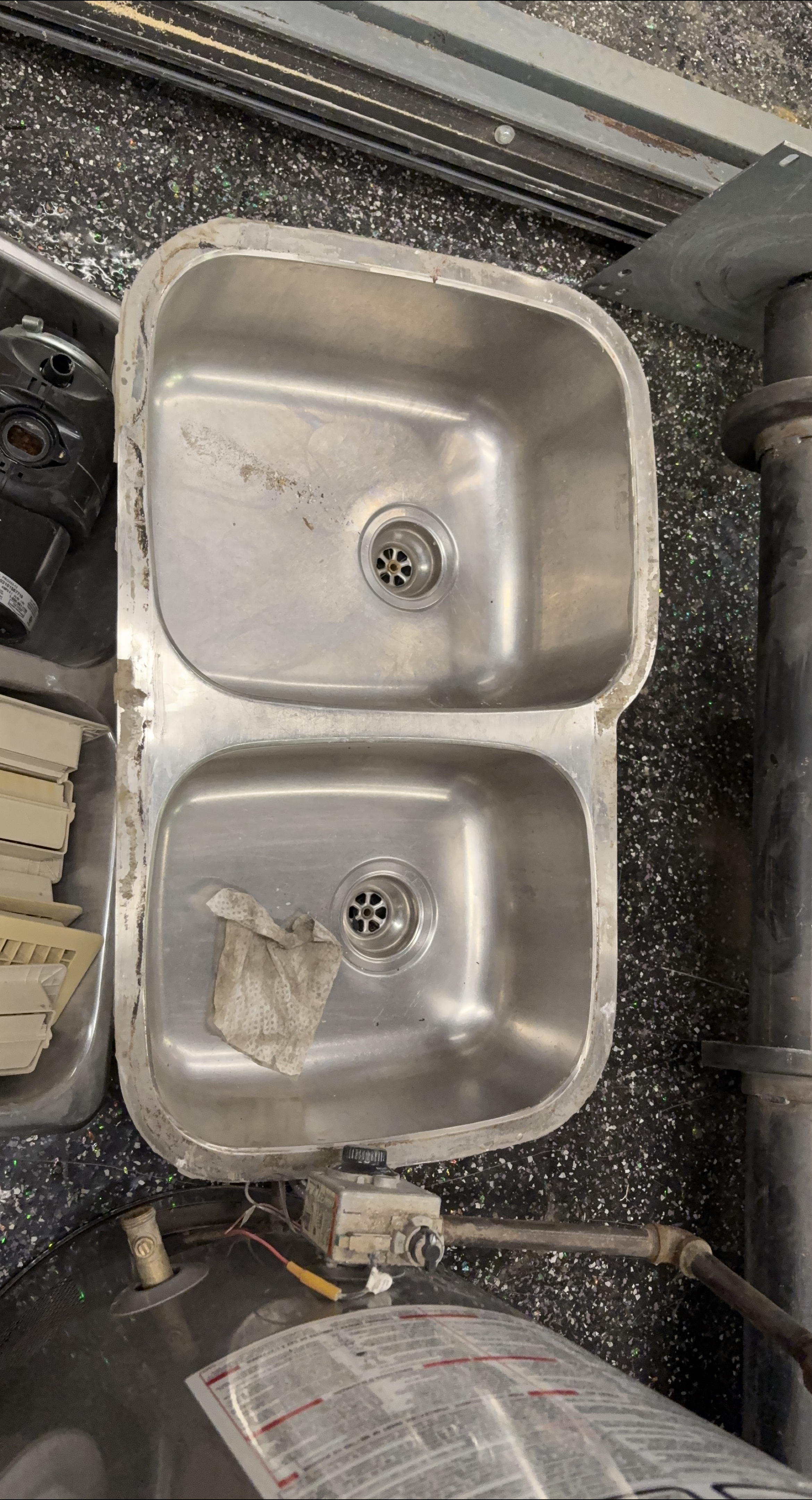 Used Double Basin Stainless Steel Sink thumbnail