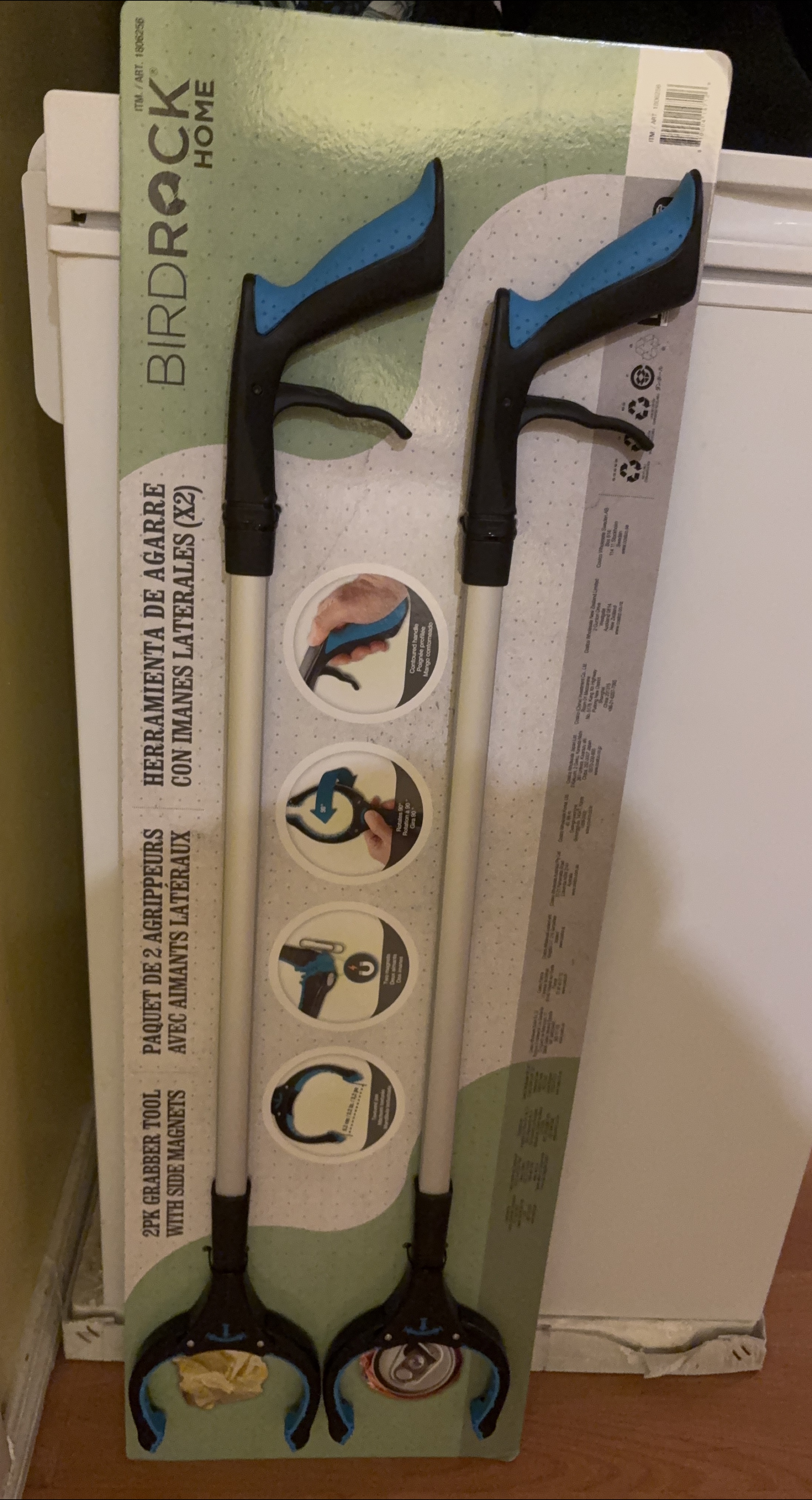 Birdrock Home 2pk Grabber Tool with Magnets thumbnail