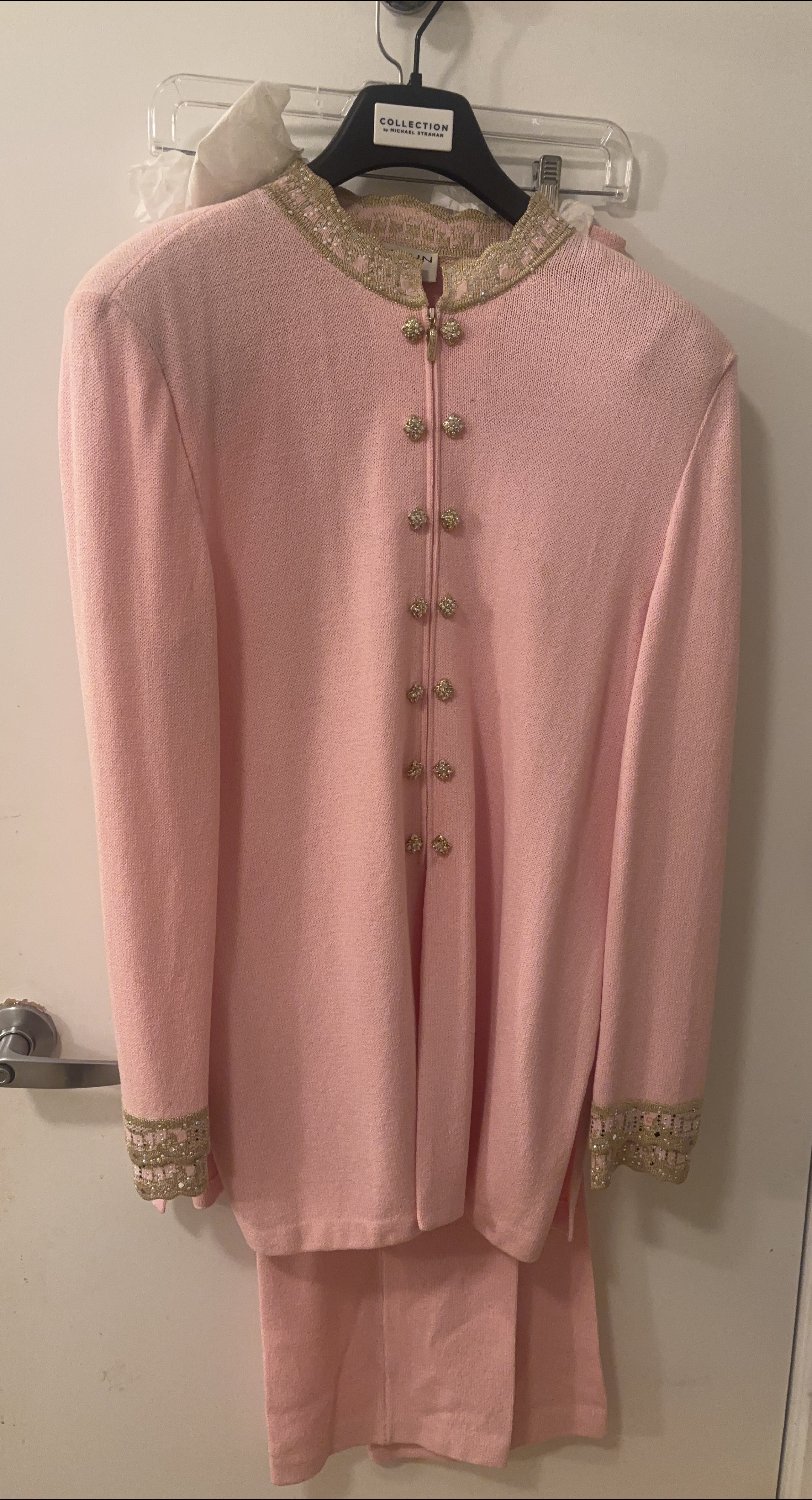 St. John Evening Pink Knit Set - Size 14 thumbnail