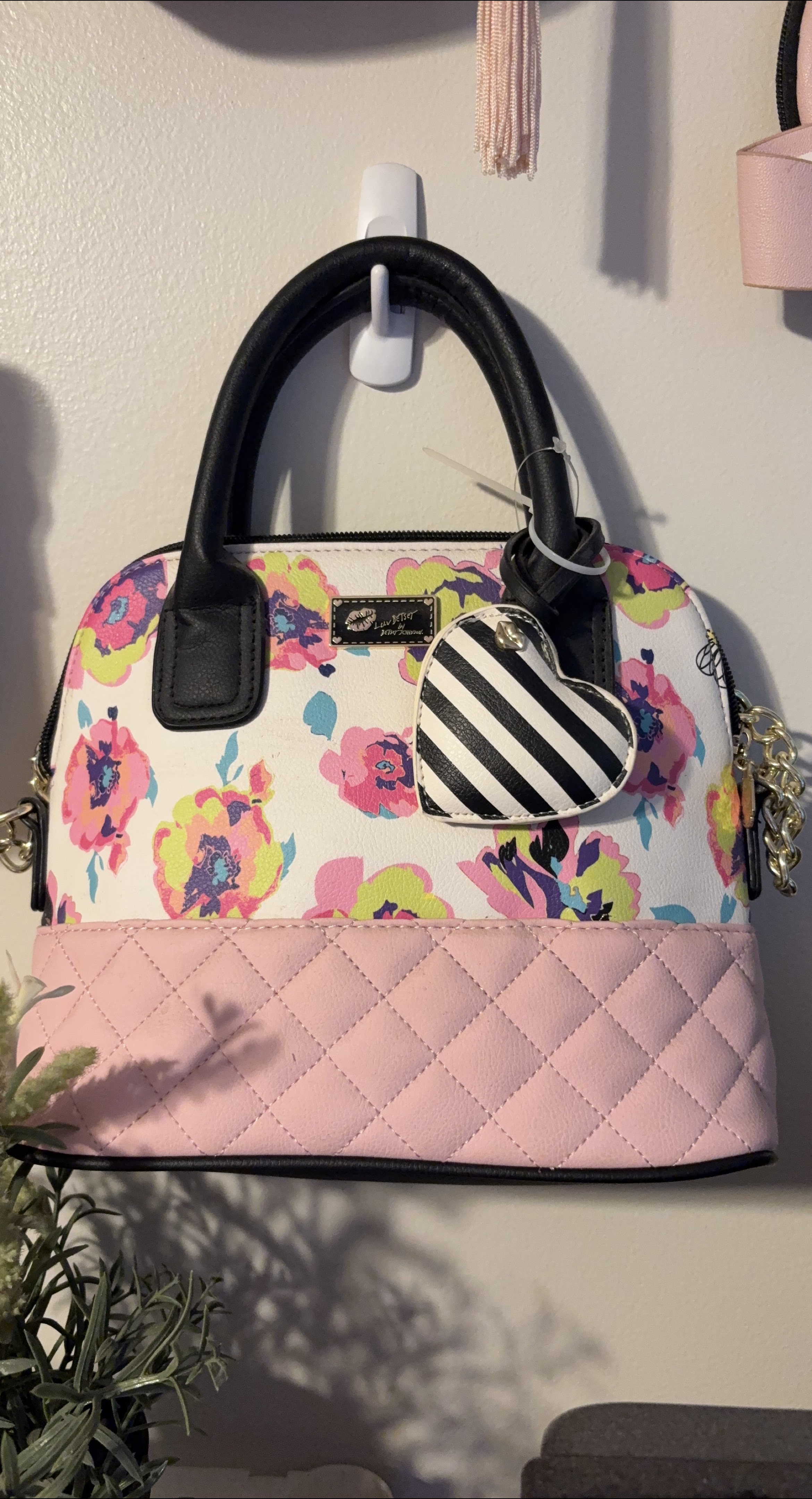 Betsey Johnson Floral Dome Satchel