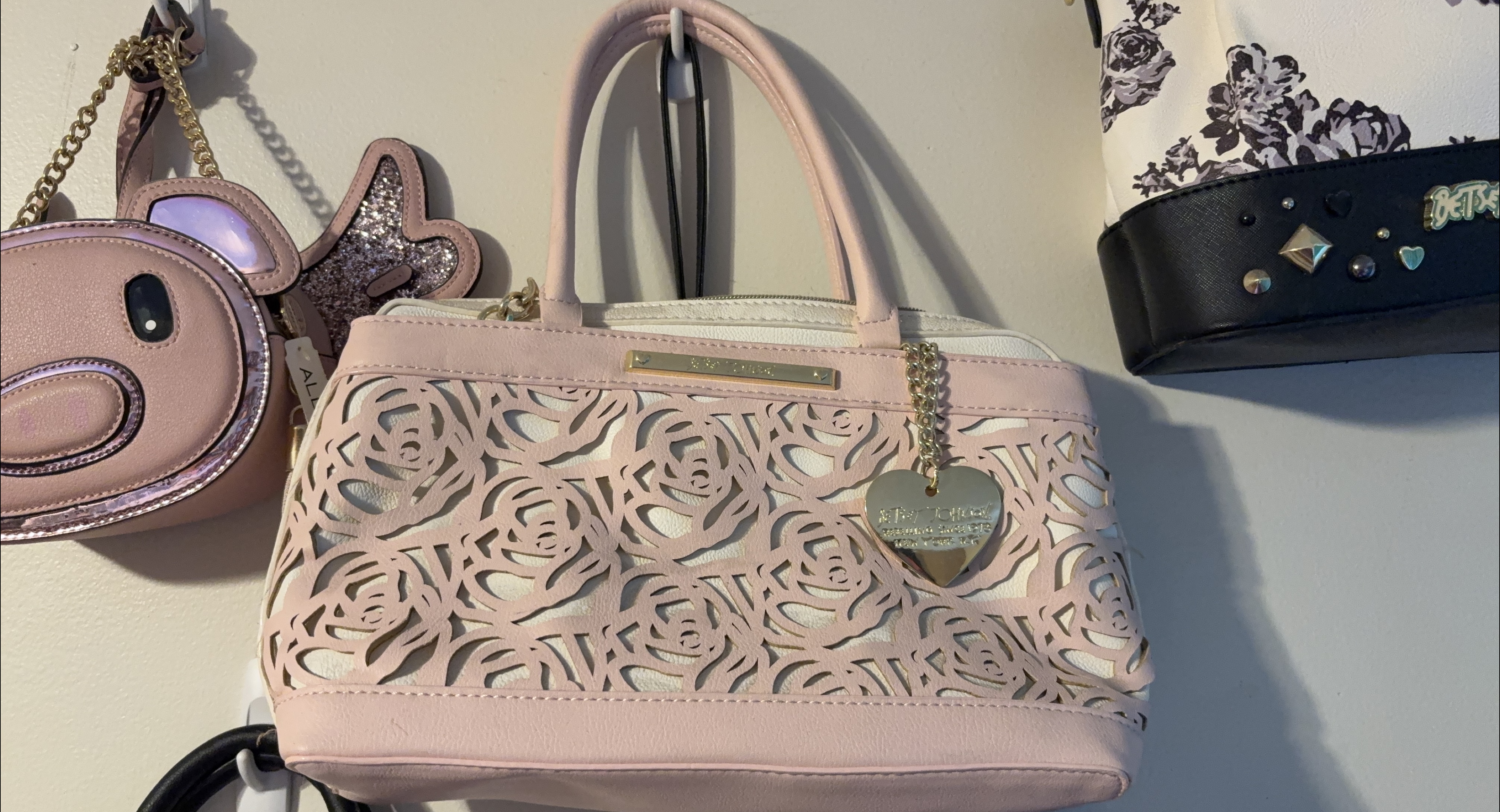 Betsey Johnson Pink Floral Handbag