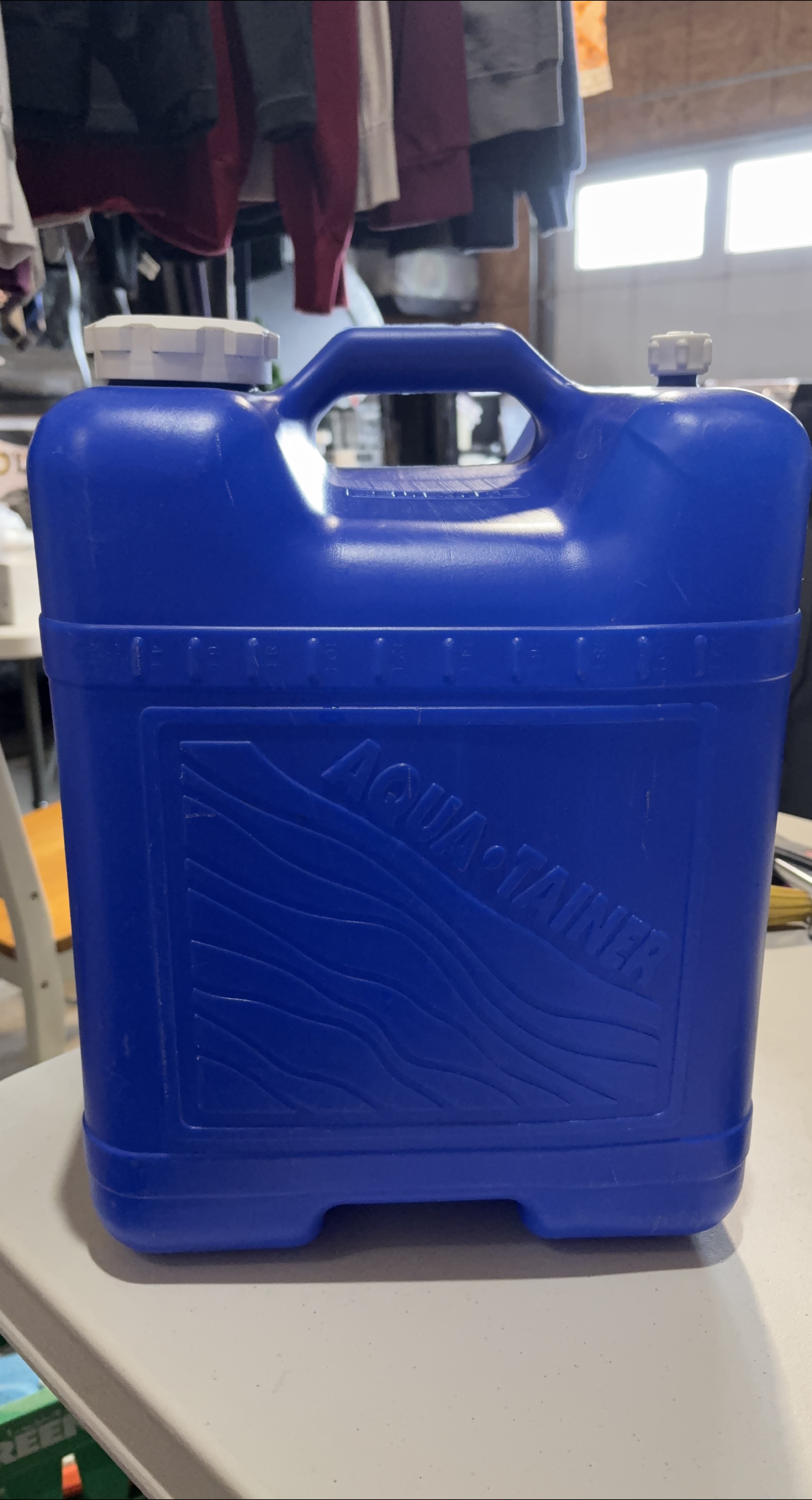 Aqua-Tainer 5 Gallon Rigid Water Container - Blue thumbnail