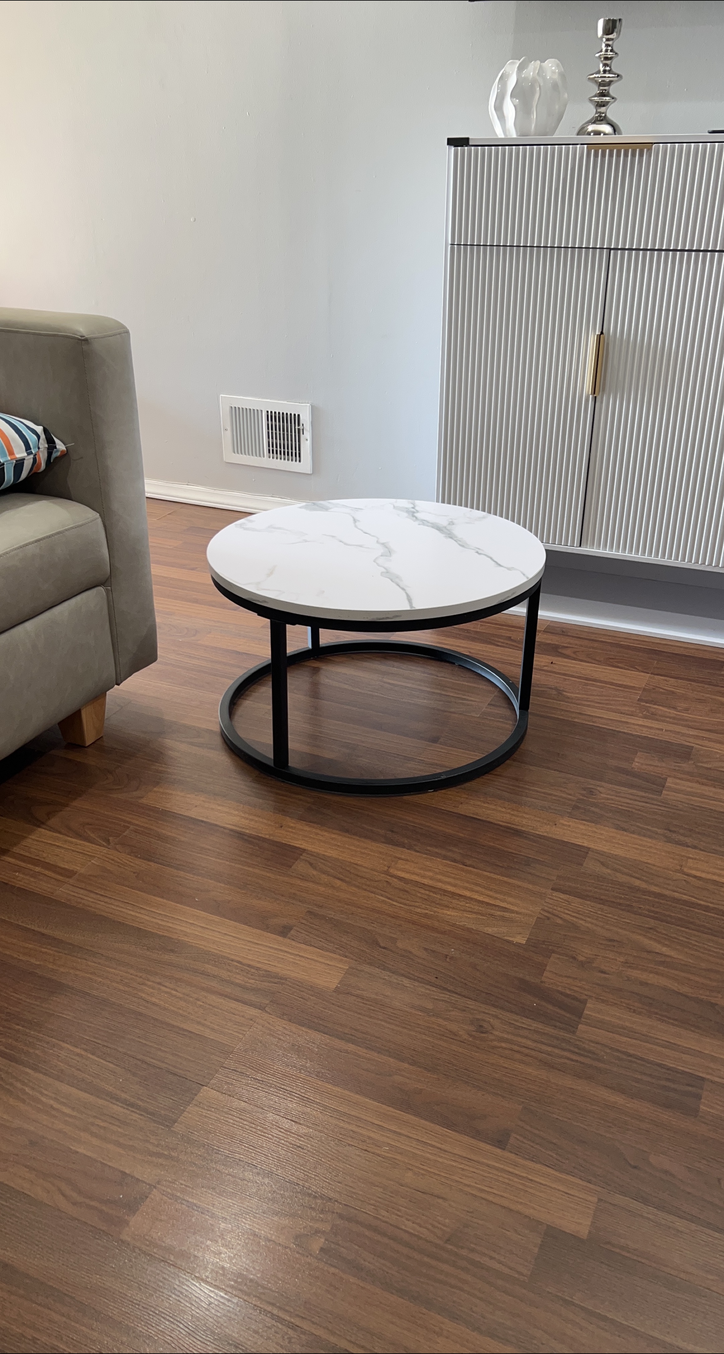 Round Marble Top Coffee Table thumbnail