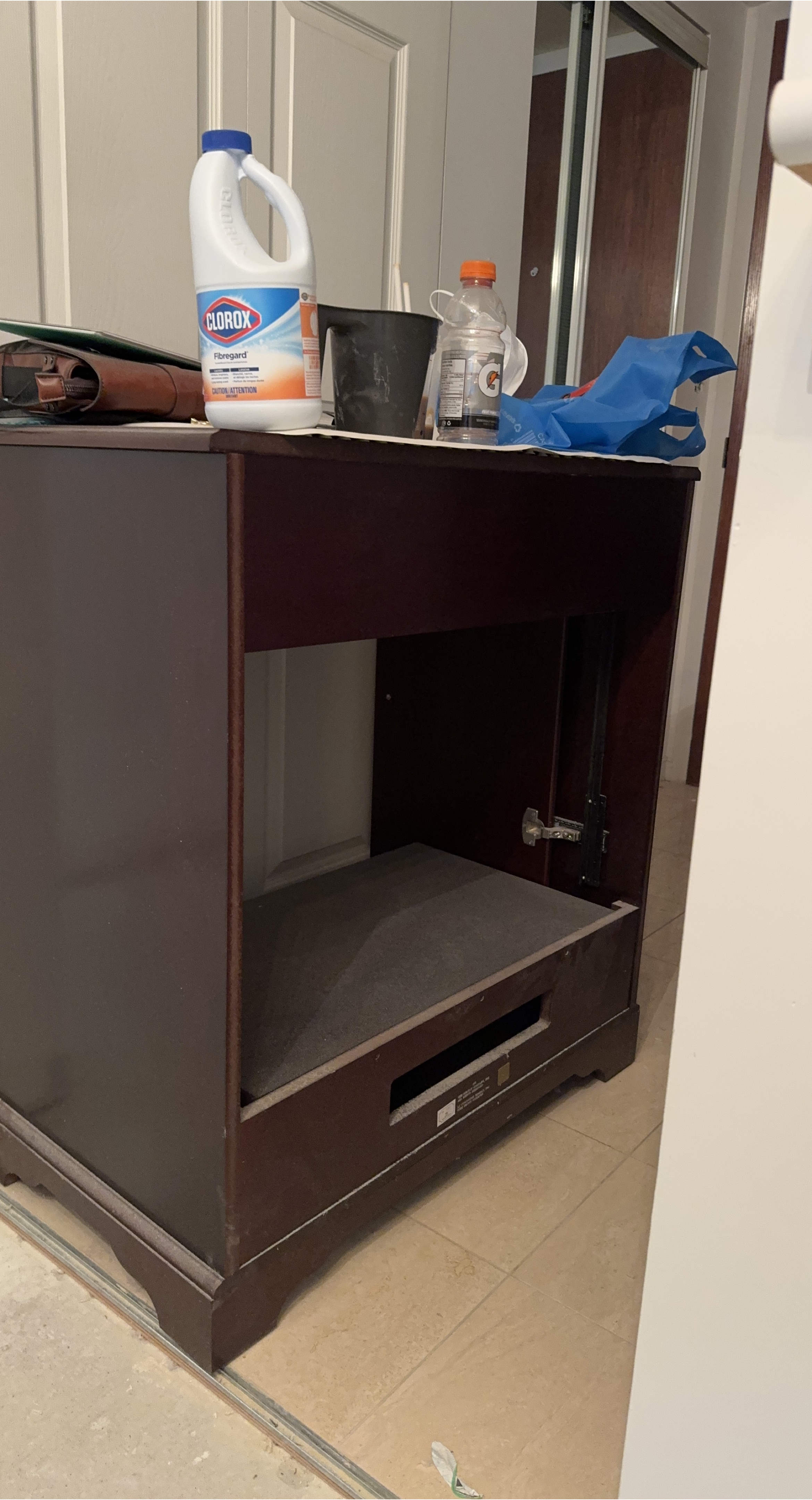 Dark Wood Media Console thumbnail
